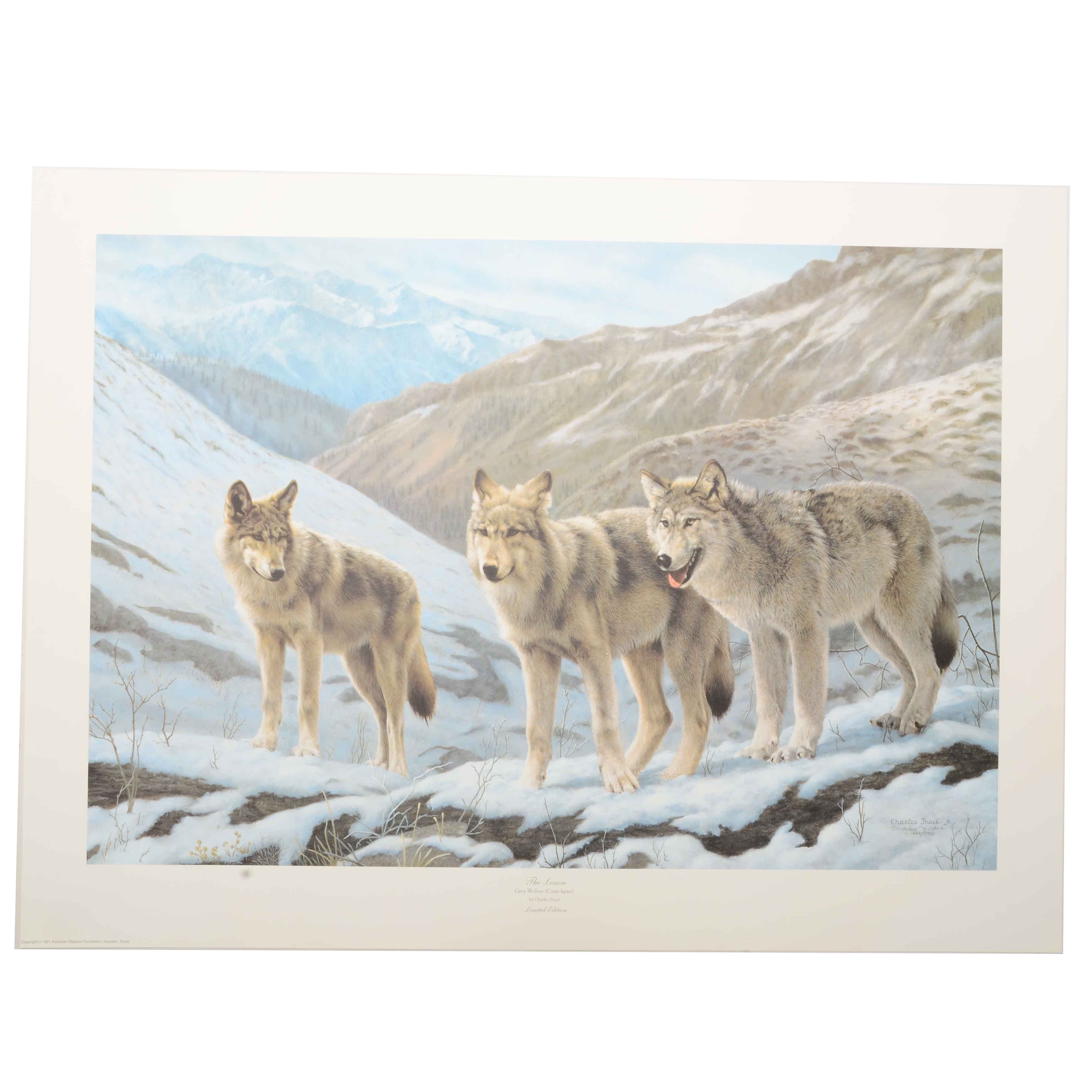 Charles Fracé Signed Limited Edition Offset Lithograph "The Lesson"