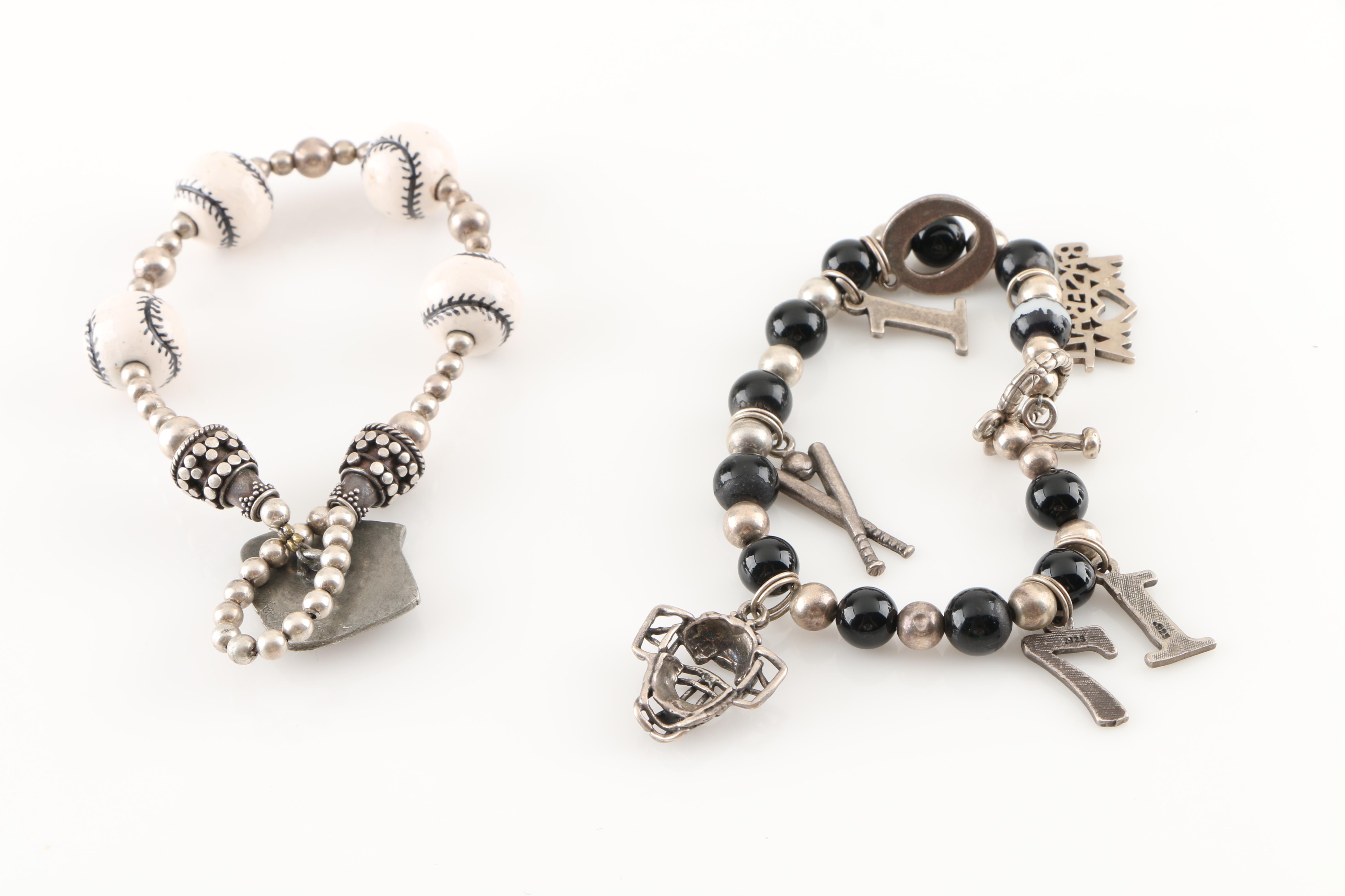 Sterling Silver Bracelets and Charms