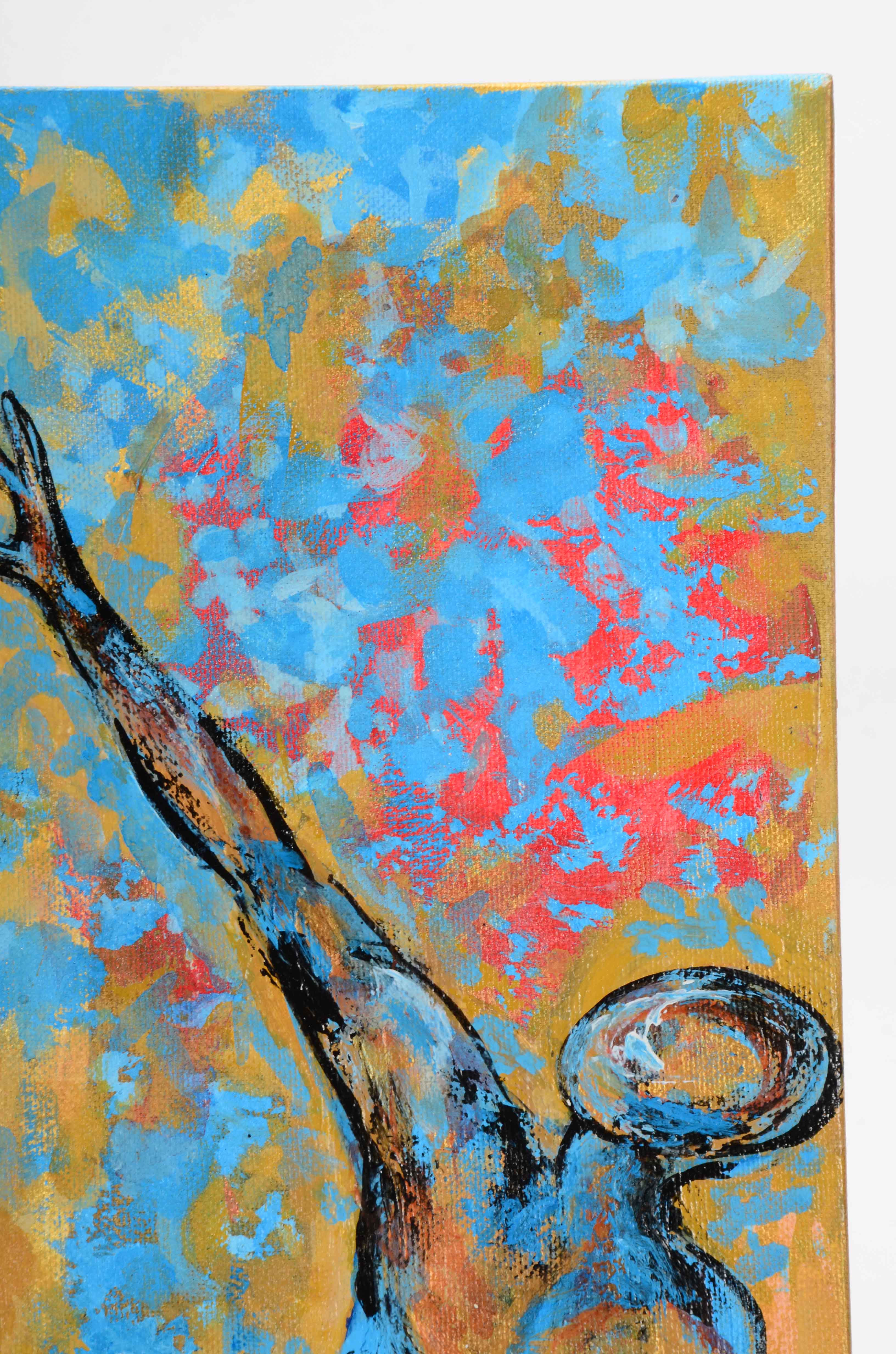 Zanne Christensen Signed Original 1998 Acrylic Painting on Canvas