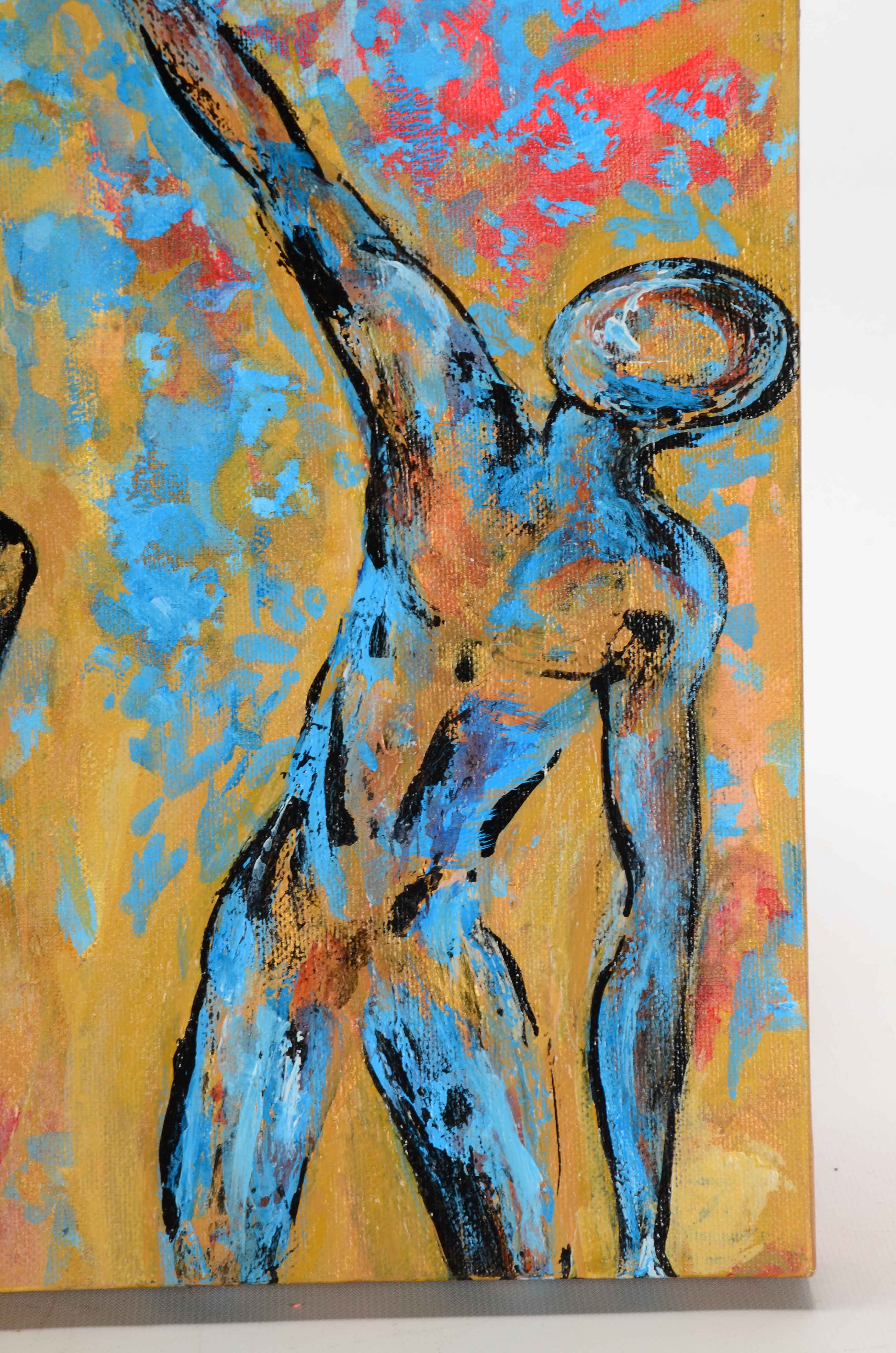 Zanne Christensen Signed Original 1998 Acrylic Painting on Canvas