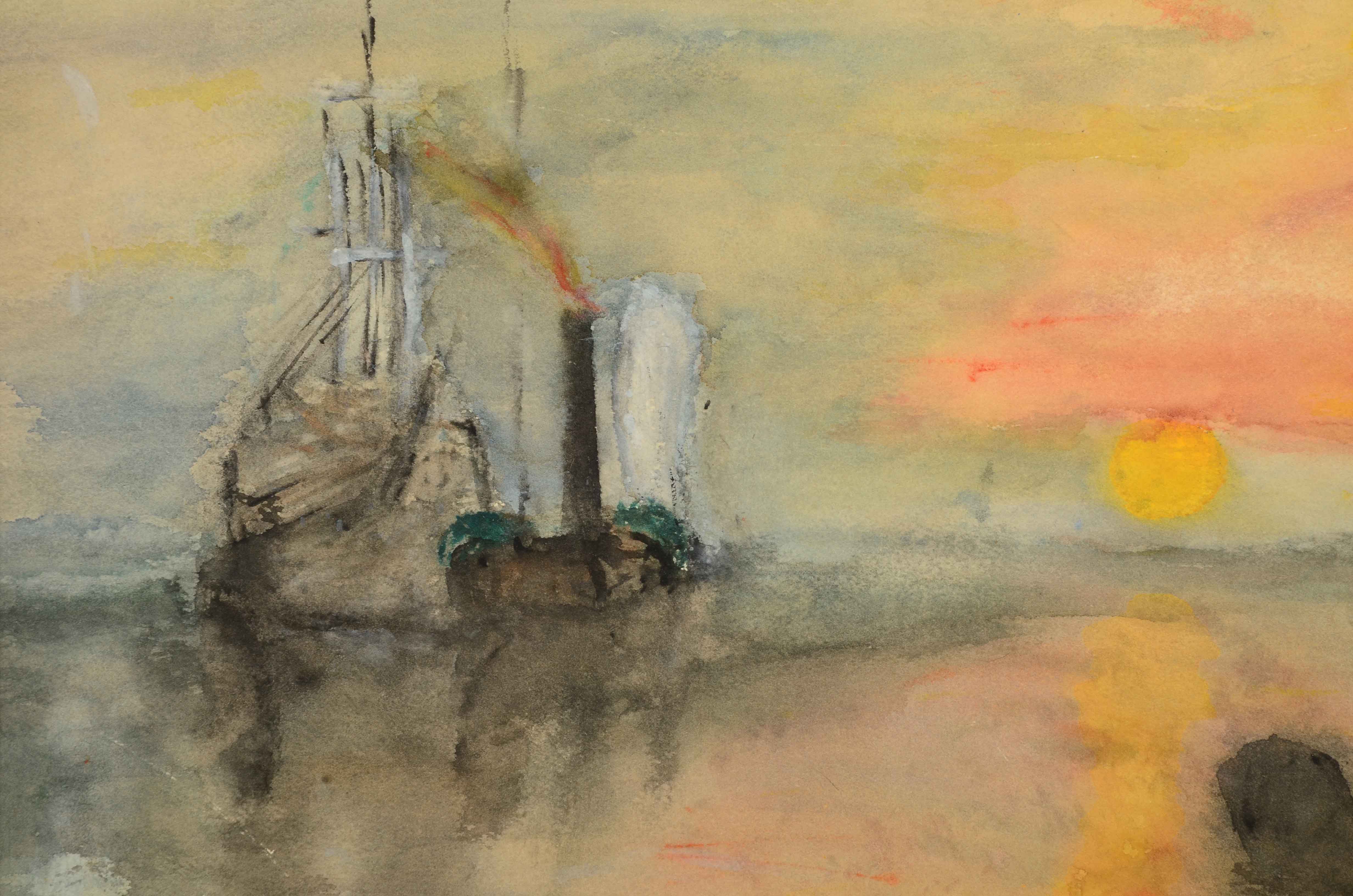 Original Watercolor Seascape Painting