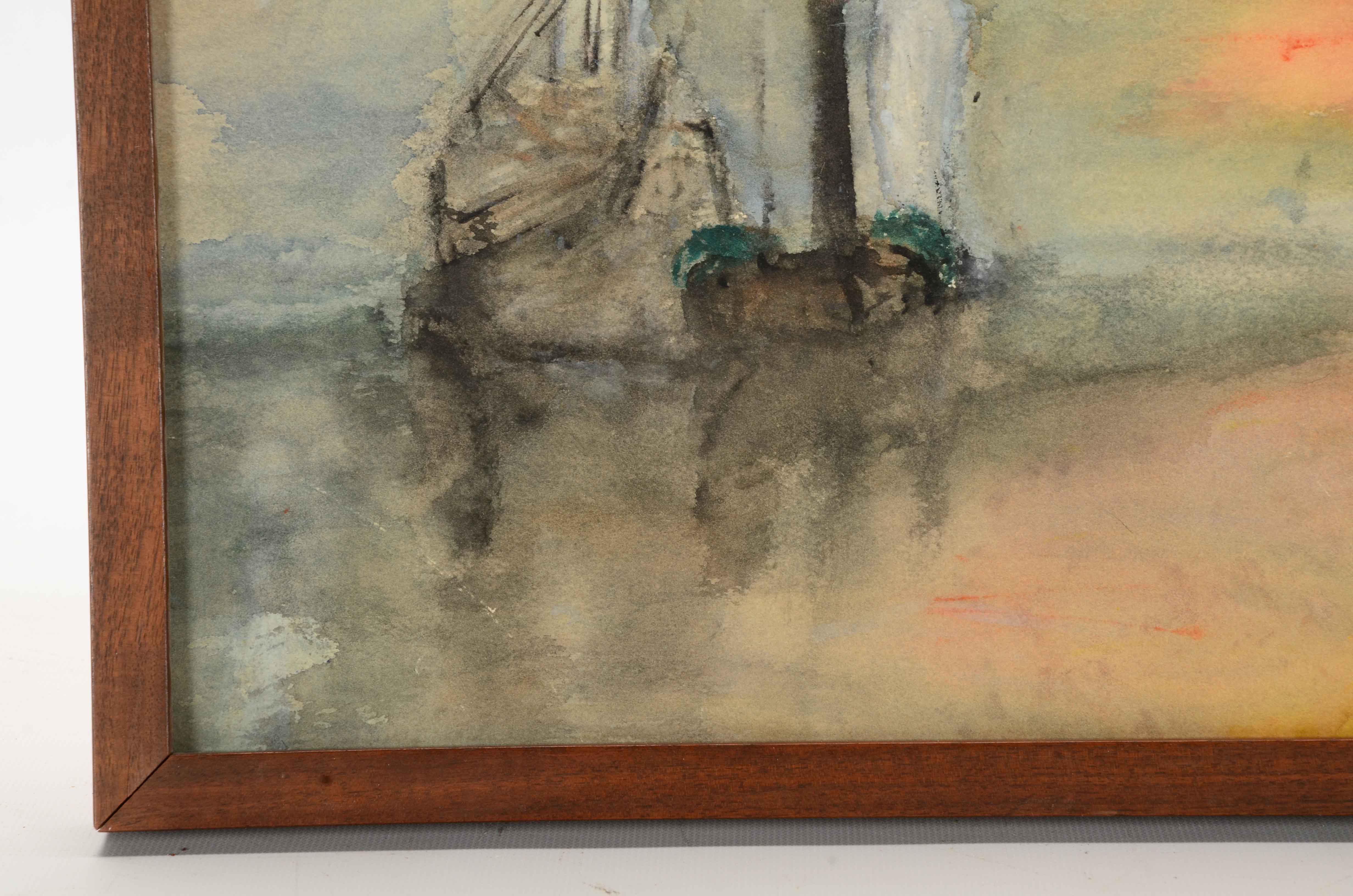 Original Watercolor Seascape Painting