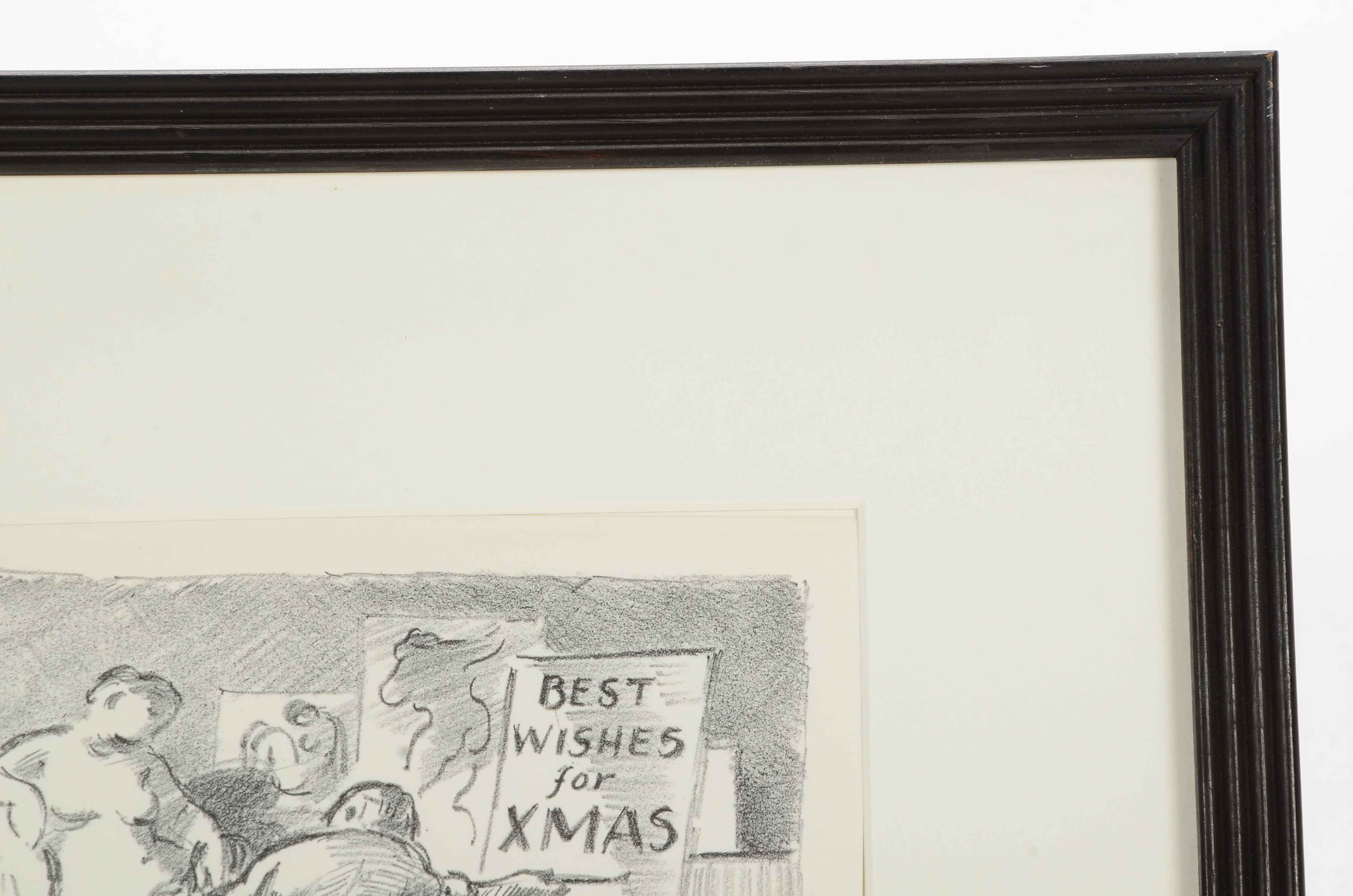 Catherine and Edward Ardizzone Stone Lithograph