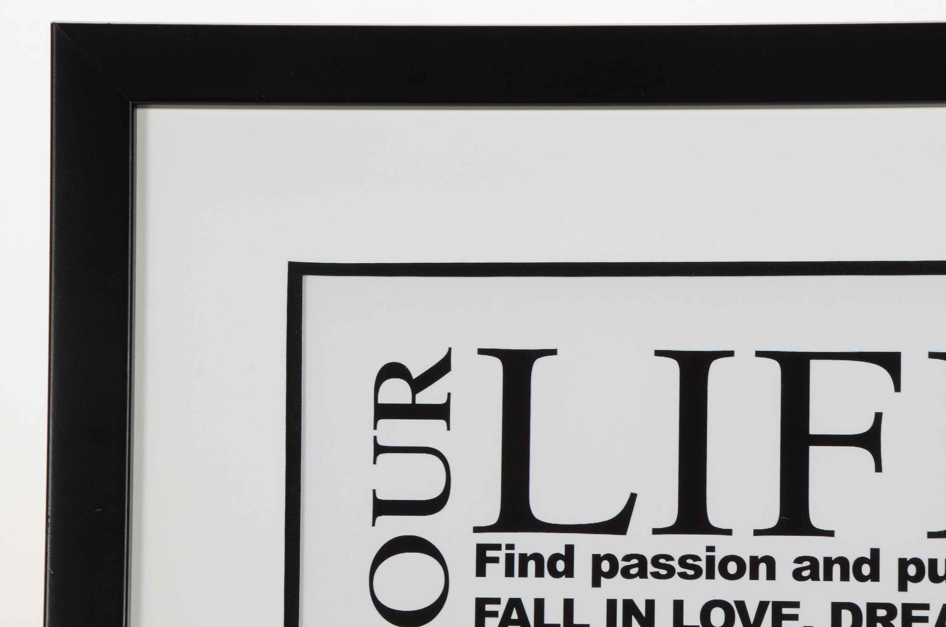 Louise Carey "This is Your Life" Word Art Print Giclée