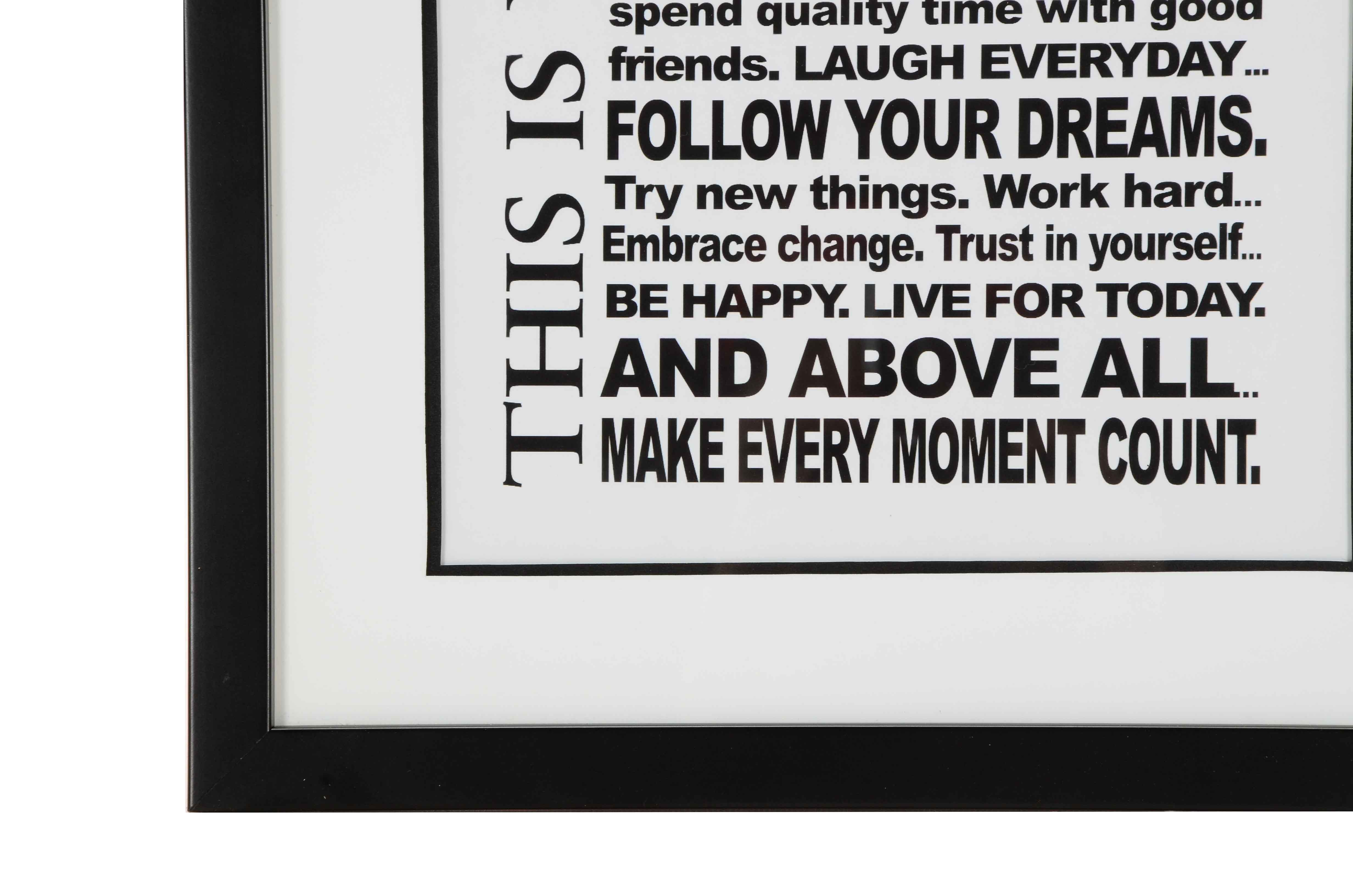 Louise Carey "This is Your Life" Word Art Print Giclée