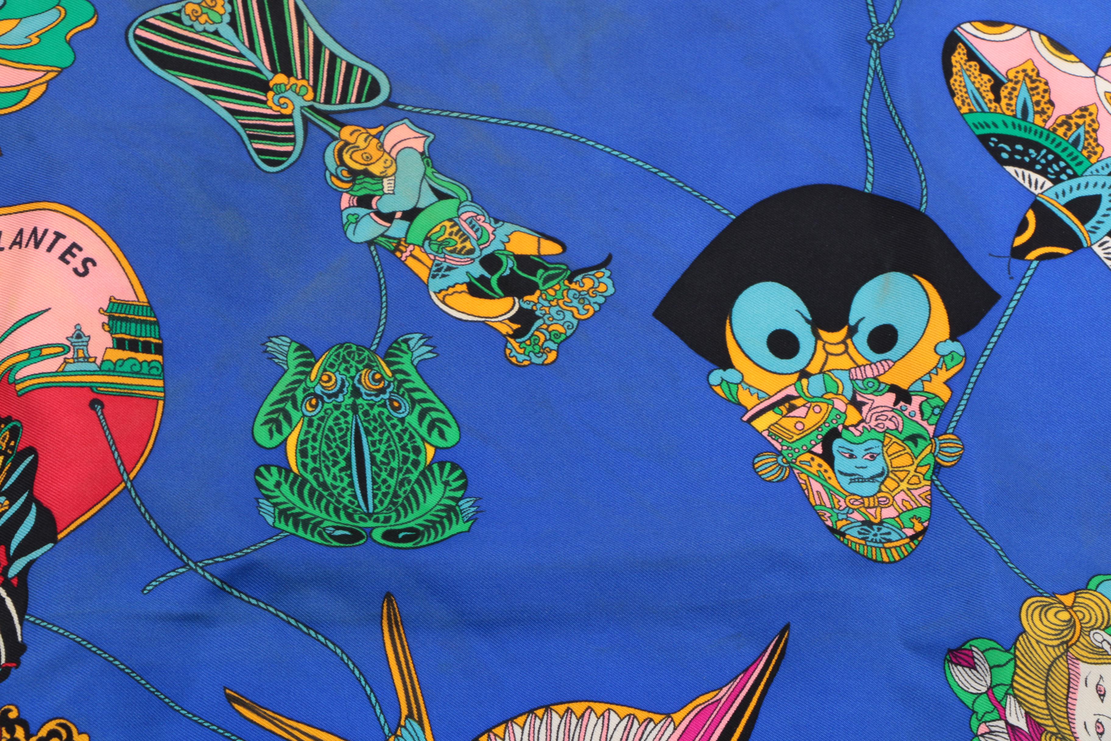 Vintage Hermès of Paris "Soies Volantes" Silk Scarf