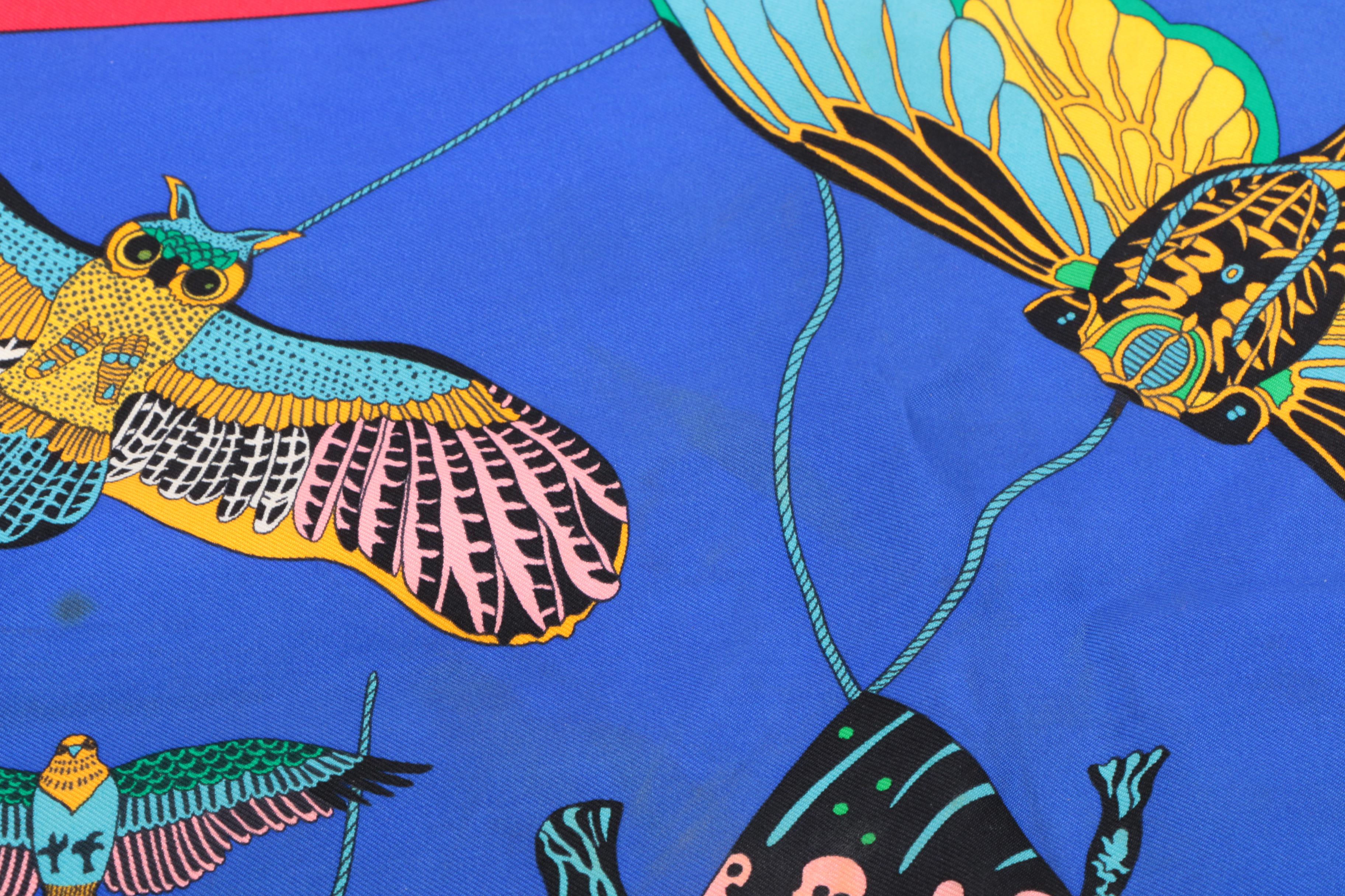 Vintage Hermès of Paris "Soies Volantes" Silk Scarf