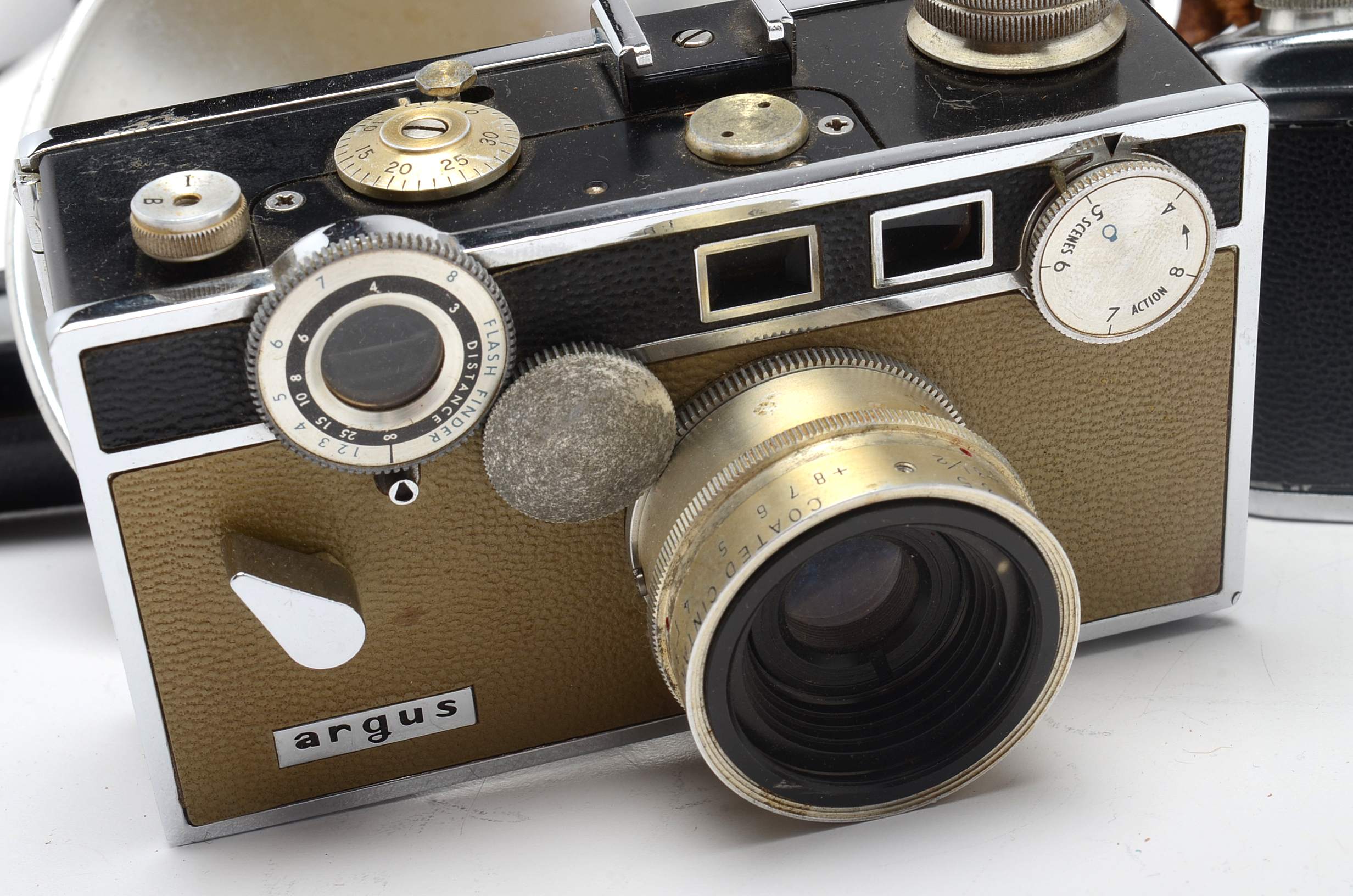 Nine Vintage Argus Cameras