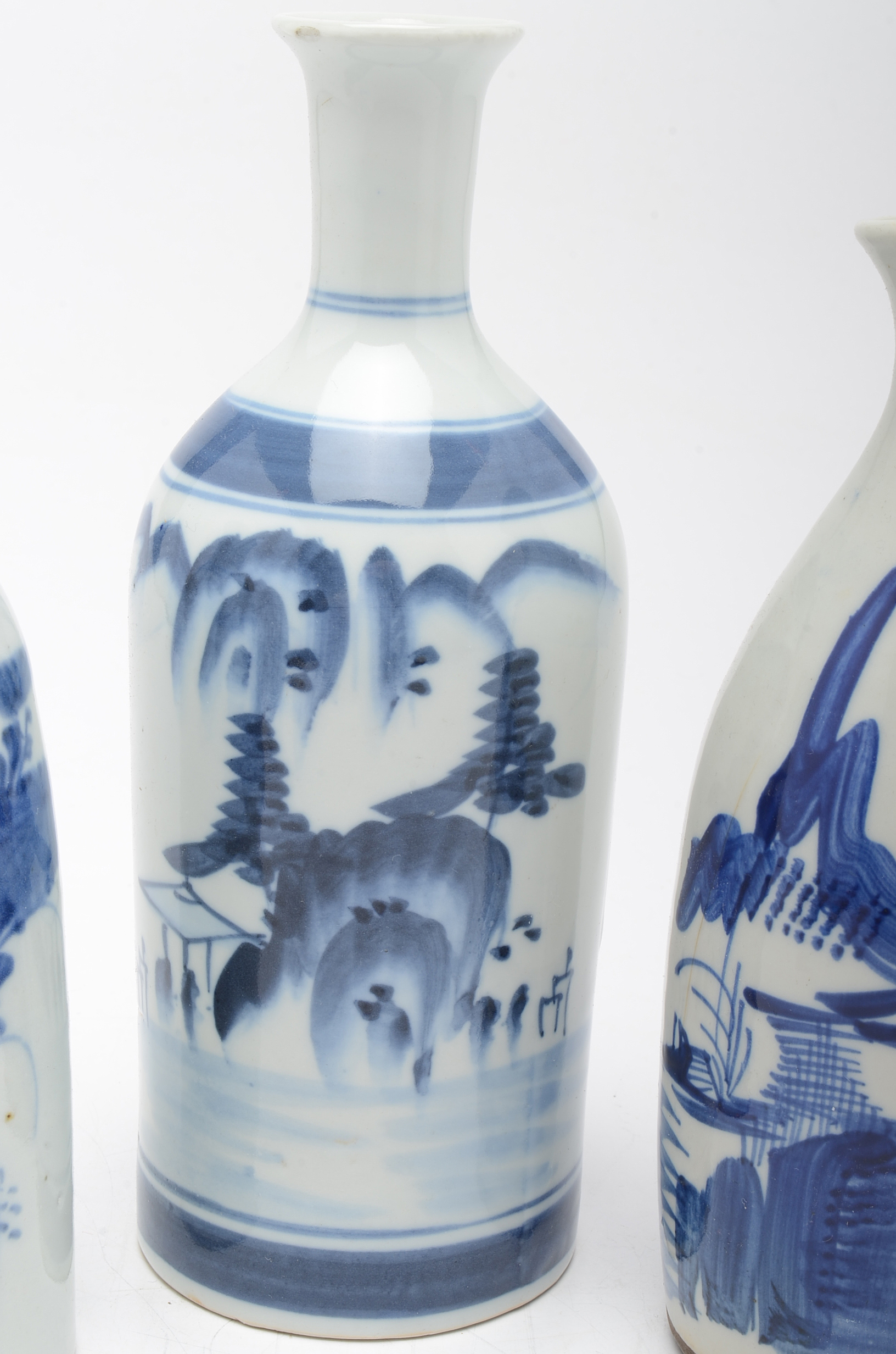 Hand Painted Japanese Sake Bottles
