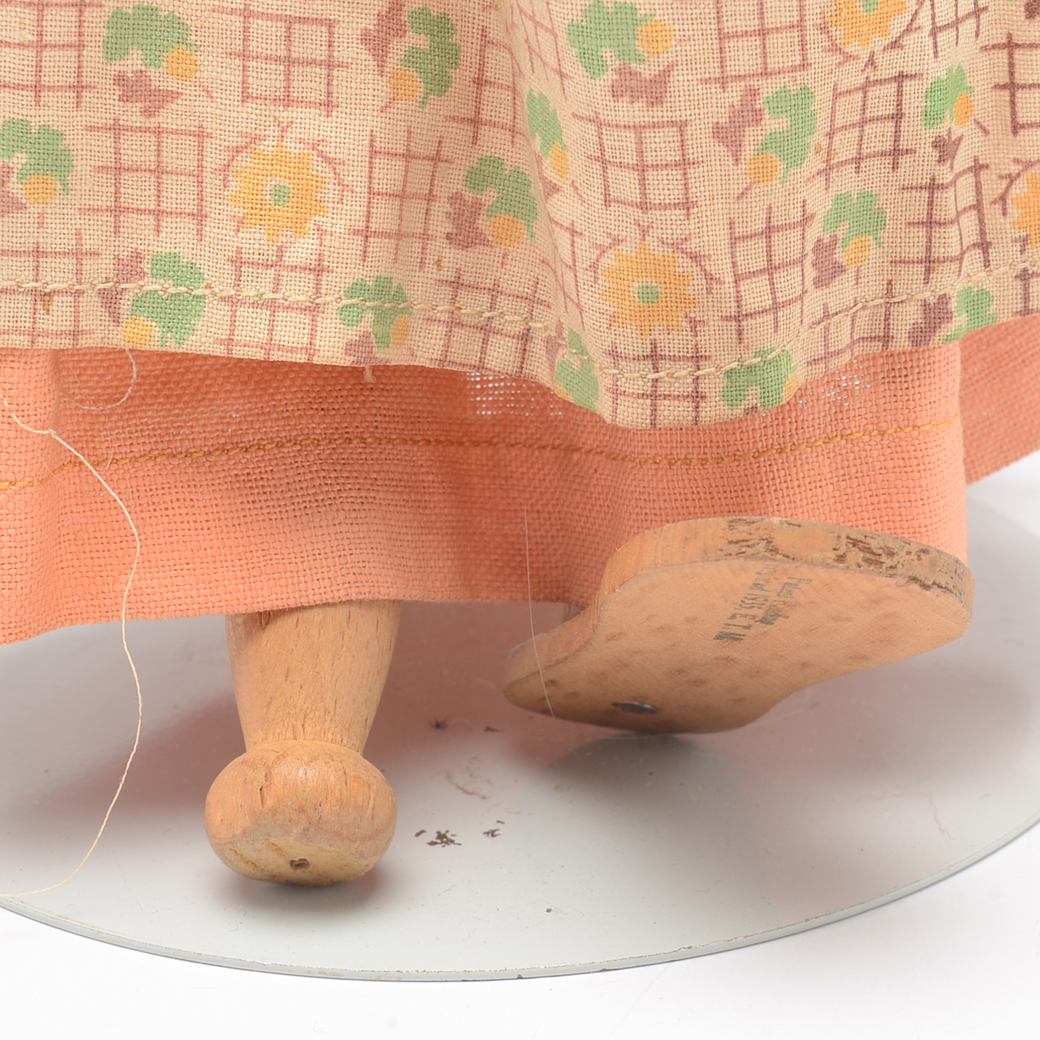 Schoenhut "Hattie Pinn" Wooden Jointed Clothespin Doll