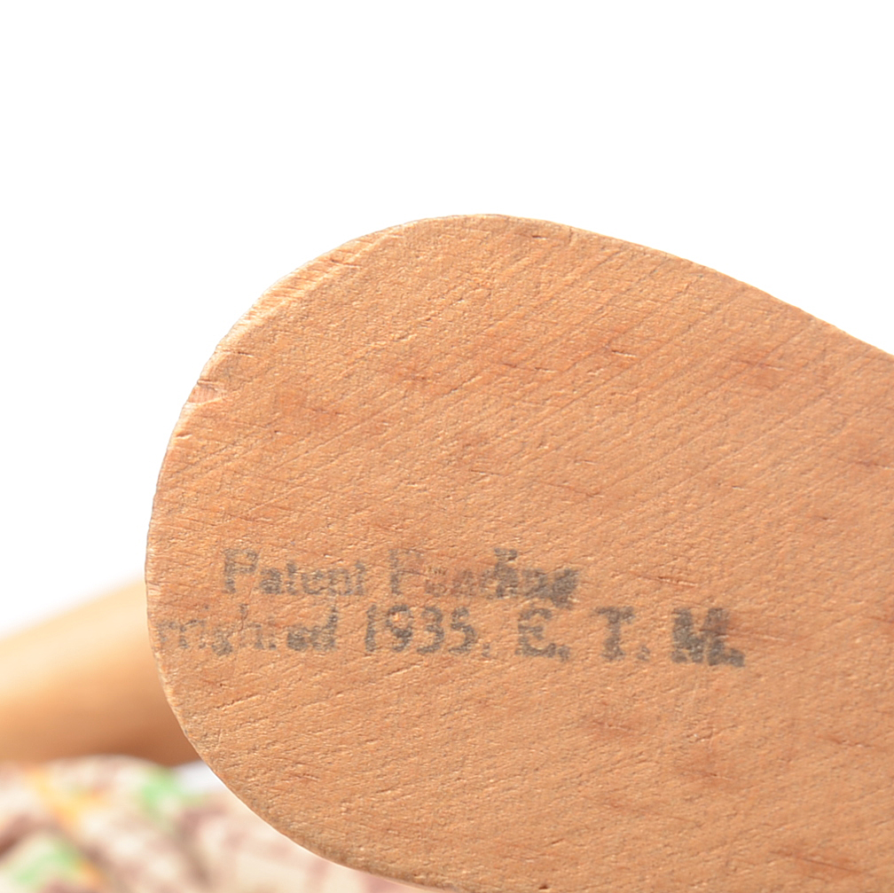 Schoenhut "Hattie Pinn" Wooden Jointed Clothespin Doll