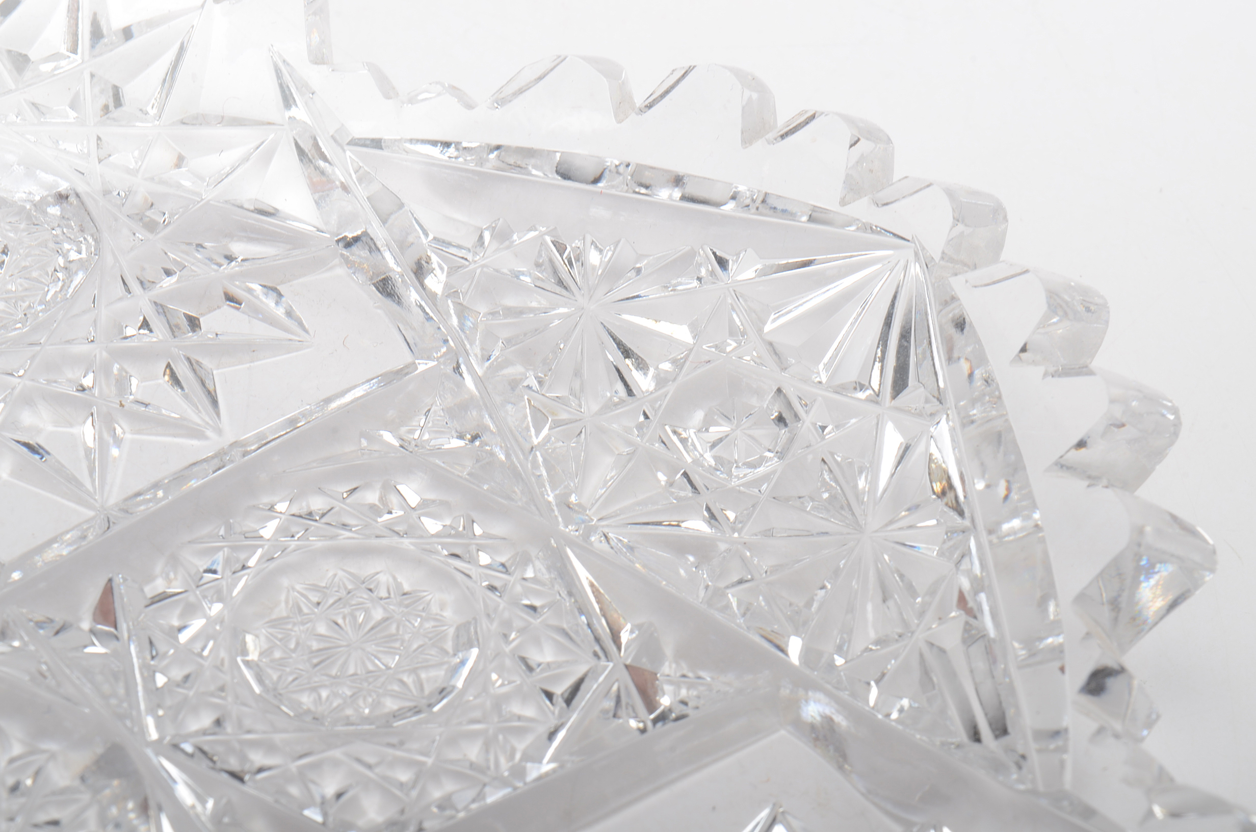 Cut Glass Butter Dish