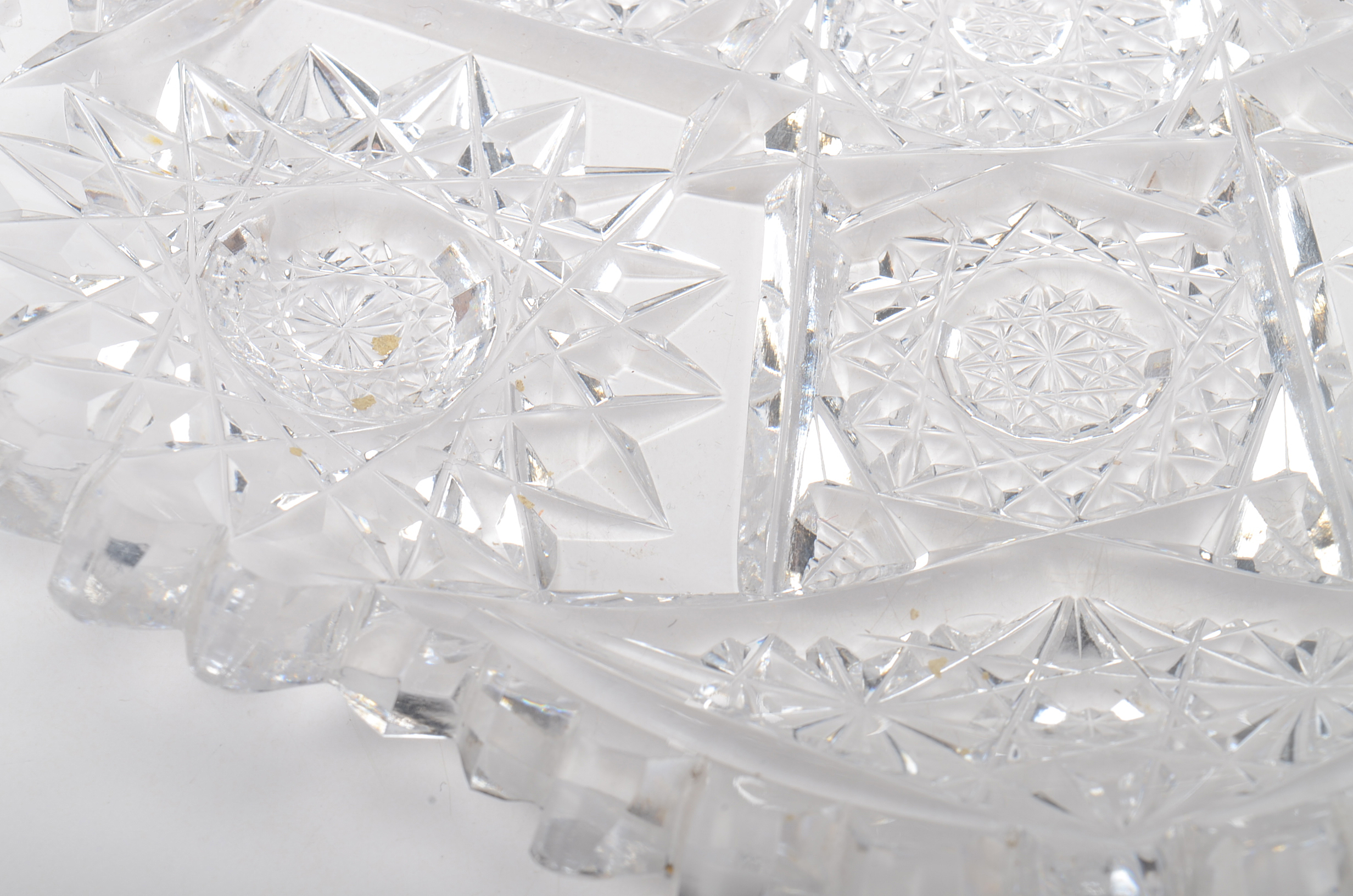 Cut Glass Butter Dish