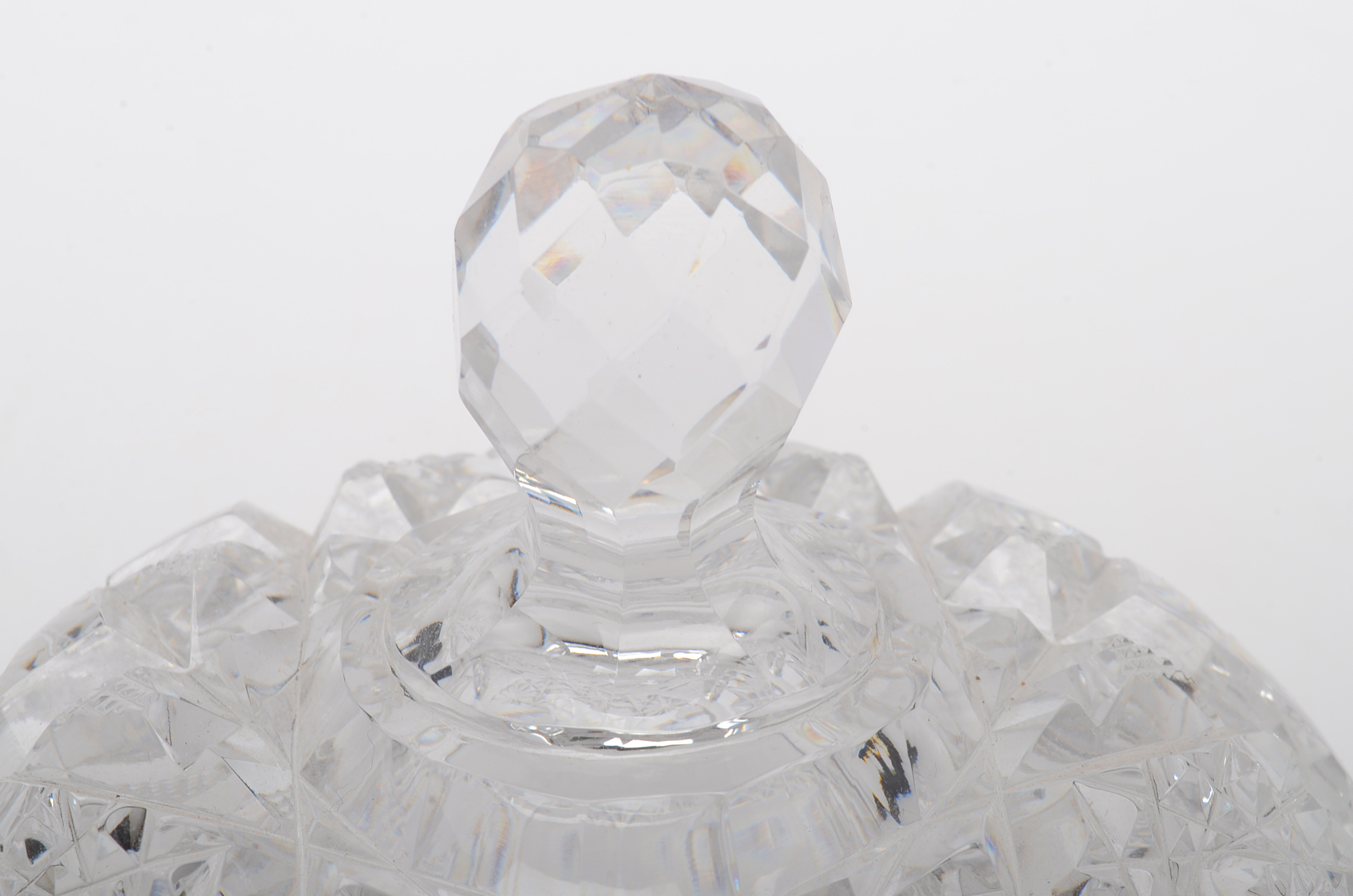 Cut Glass Butter Dish