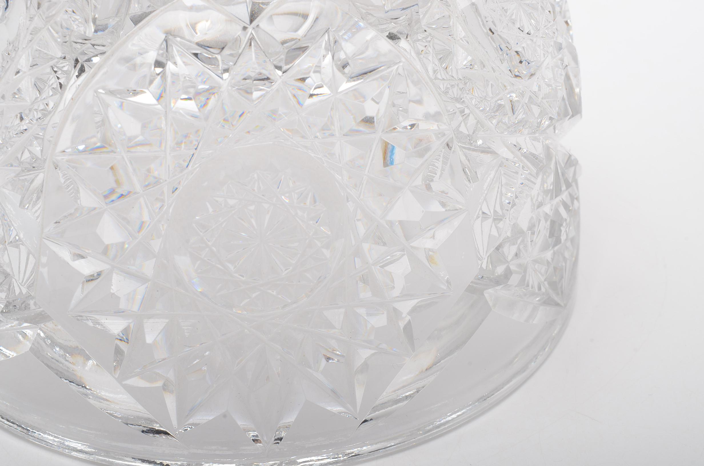 Cut Glass Butter Dish