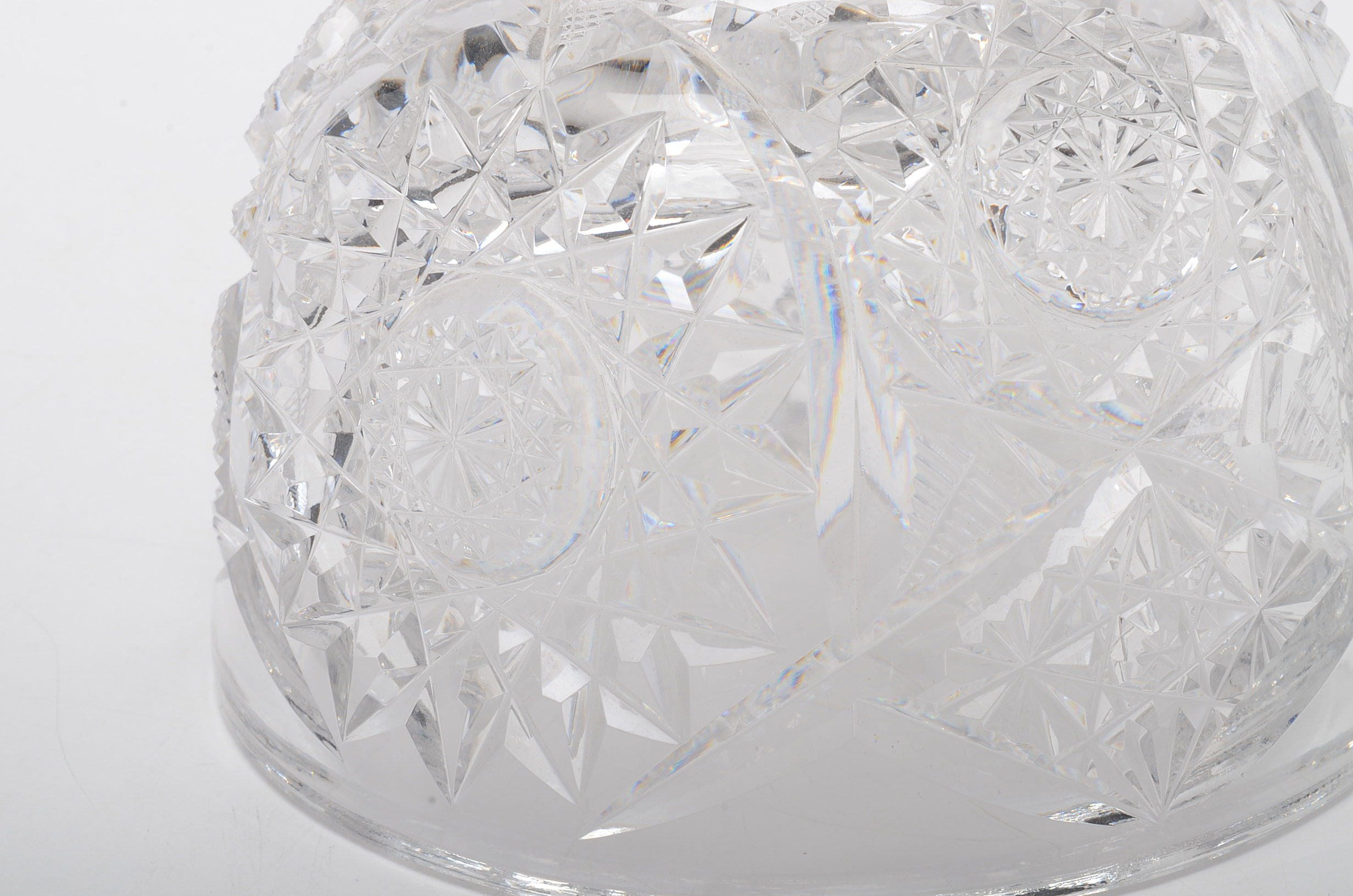 Cut Glass Butter Dish