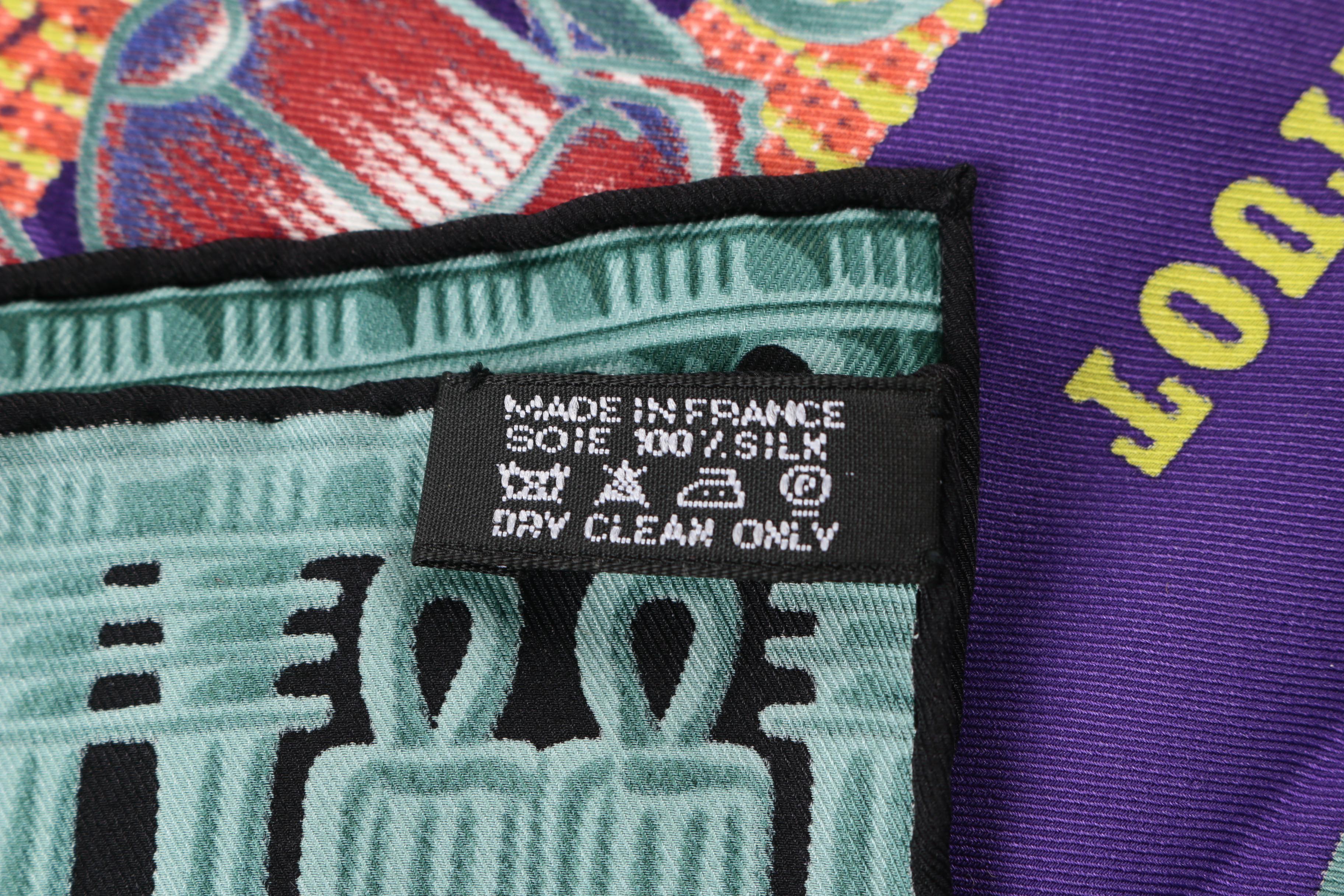 Hermès of Paris "Toutankhamon" Silk Scarf