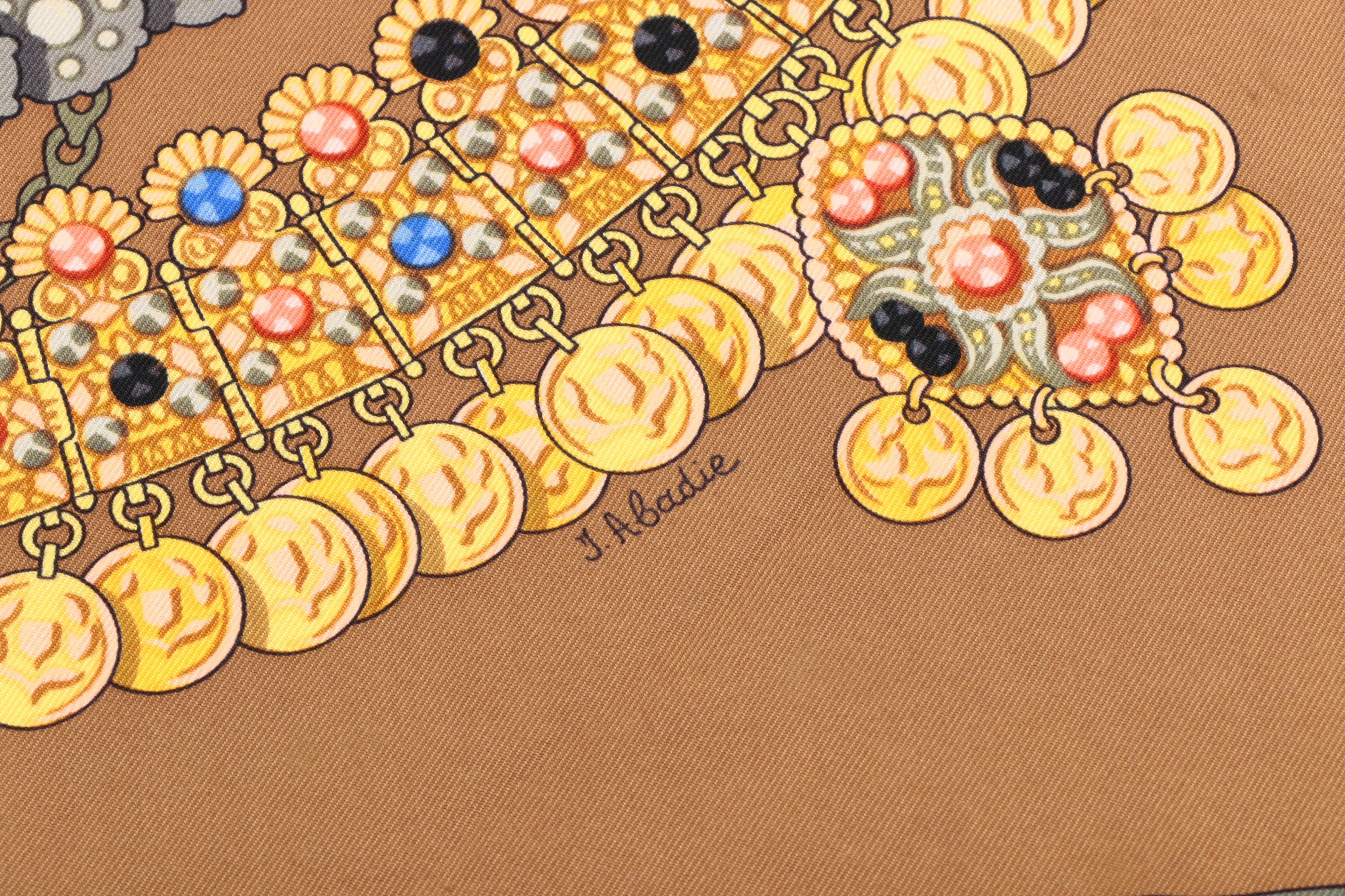 Hermès of Paris "Kosmima" Silk Scarf