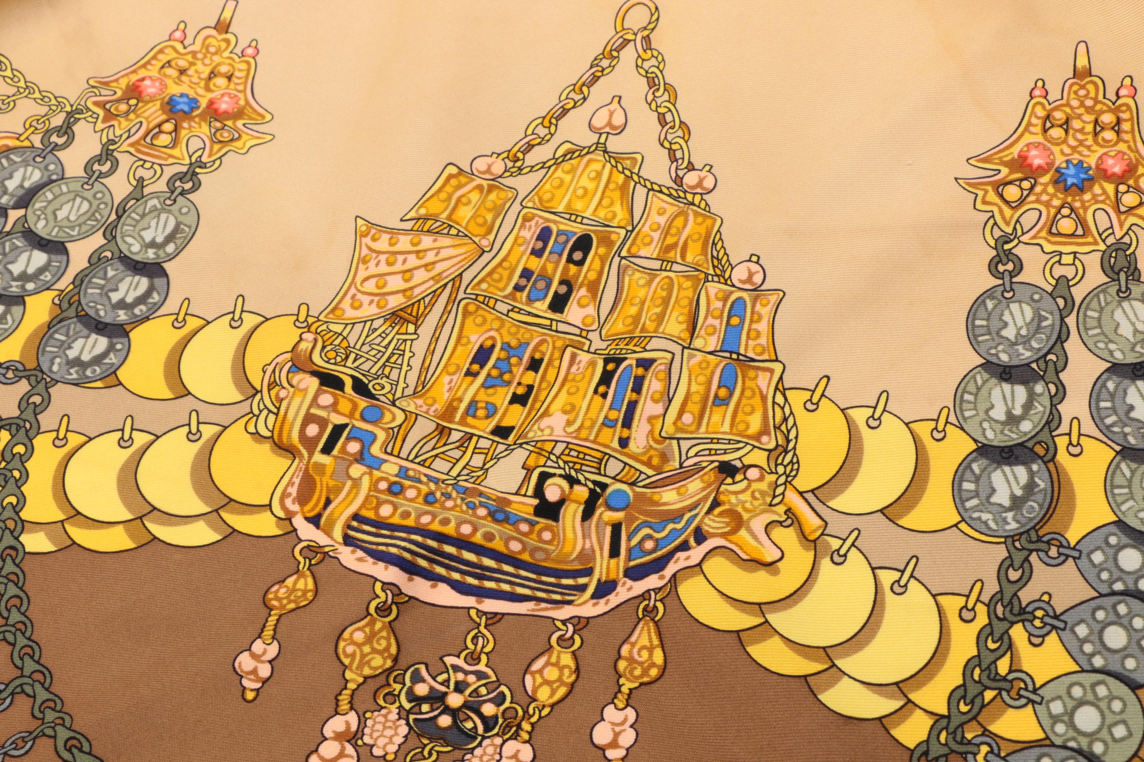 Hermès of Paris "Kosmima" Silk Scarf