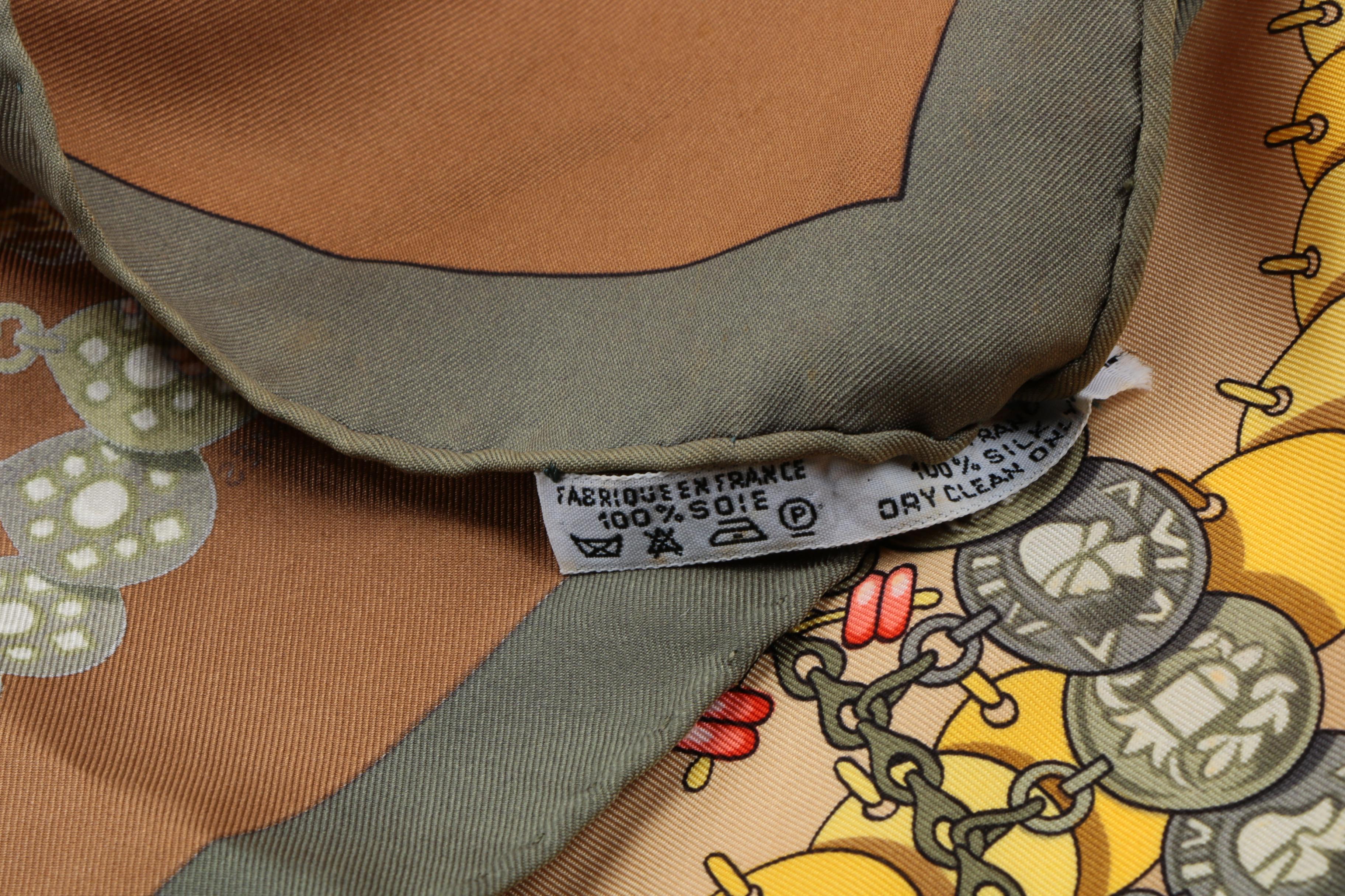 Hermès of Paris "Kosmima" Silk Scarf