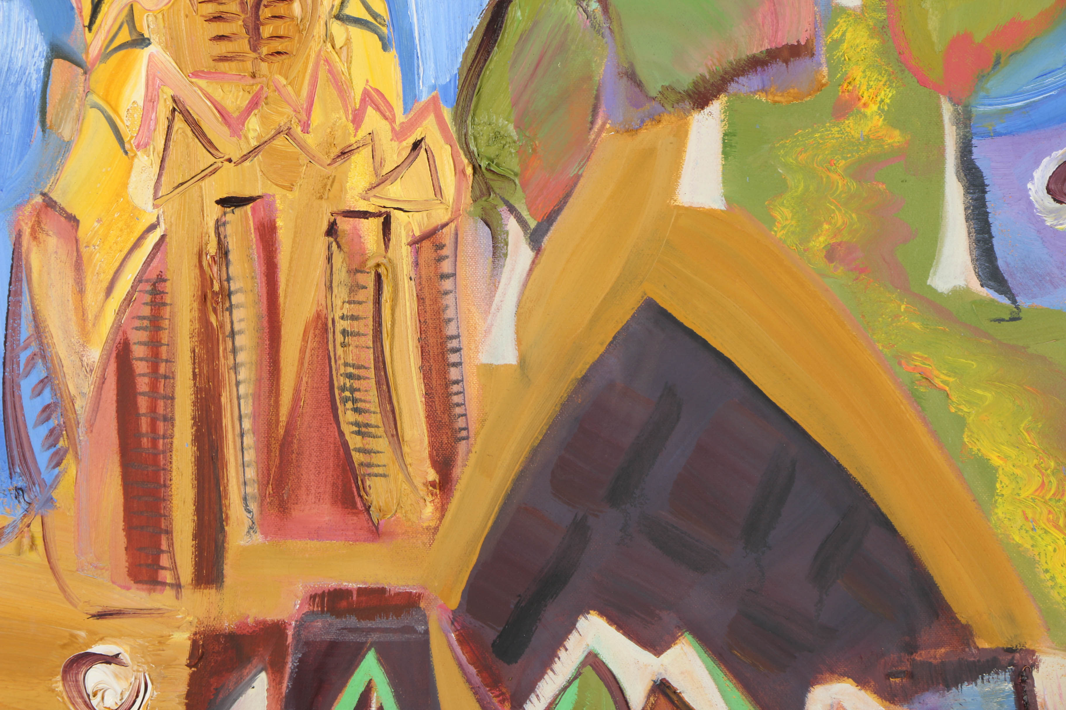 Ted Borman Oil Painting on Canvas "Midnight Mass"