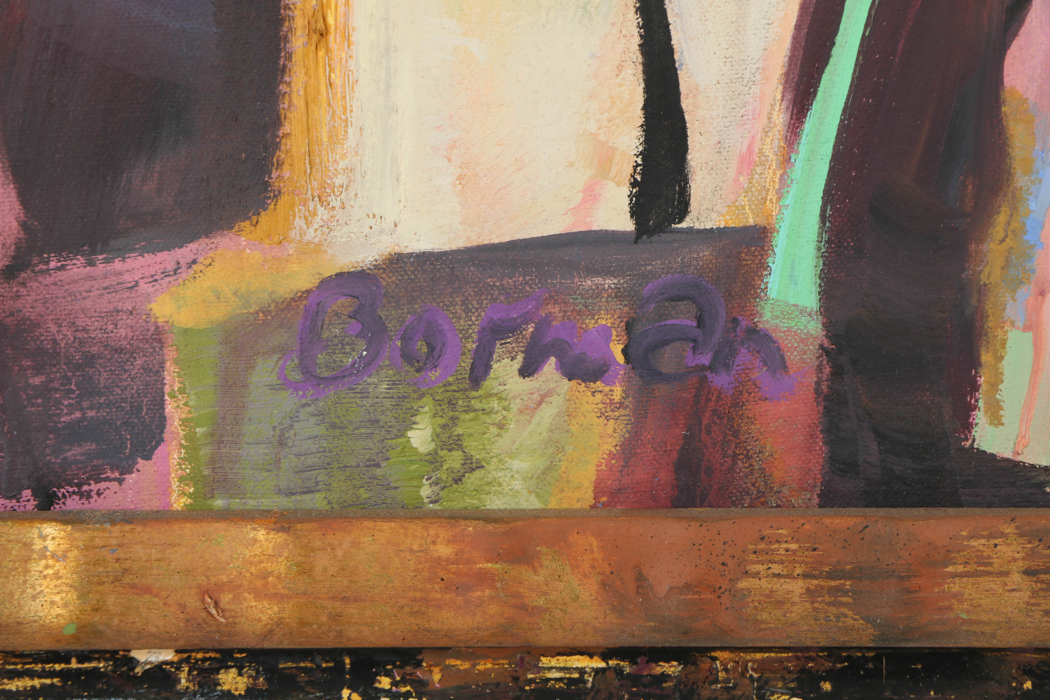 Ted Borman Oil Painting on Canvas "Midnight Mass"