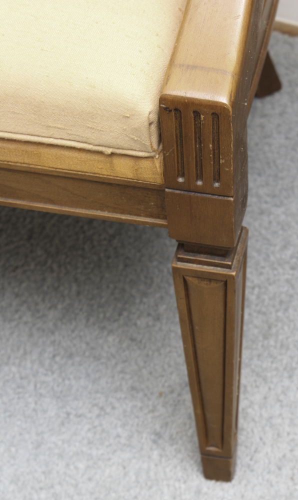 Vintage Upholstered Barrel Back Chair