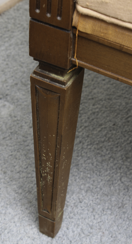 Vintage Upholstered Barrel Back Chair