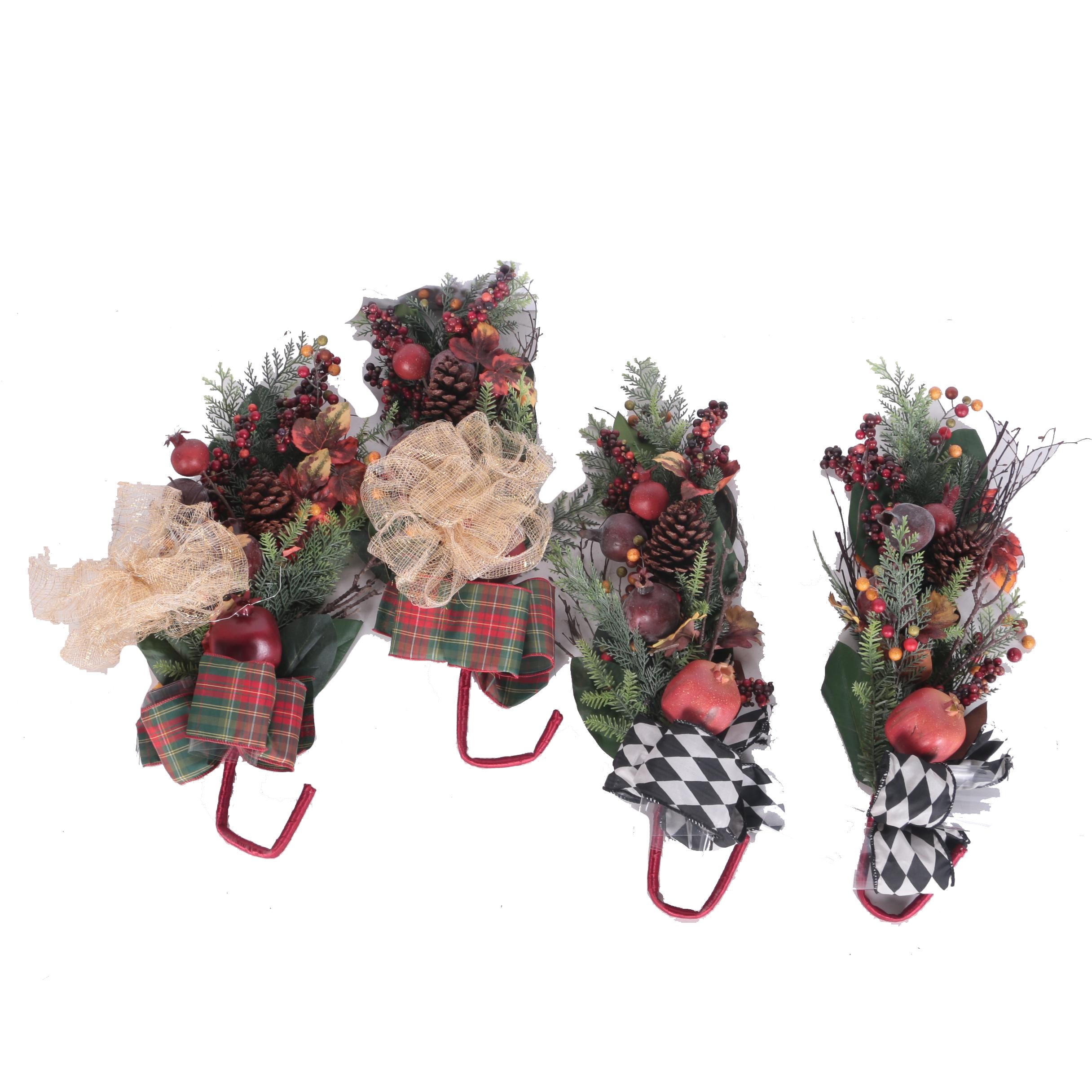 Christmas Decorative Mantle Hooks