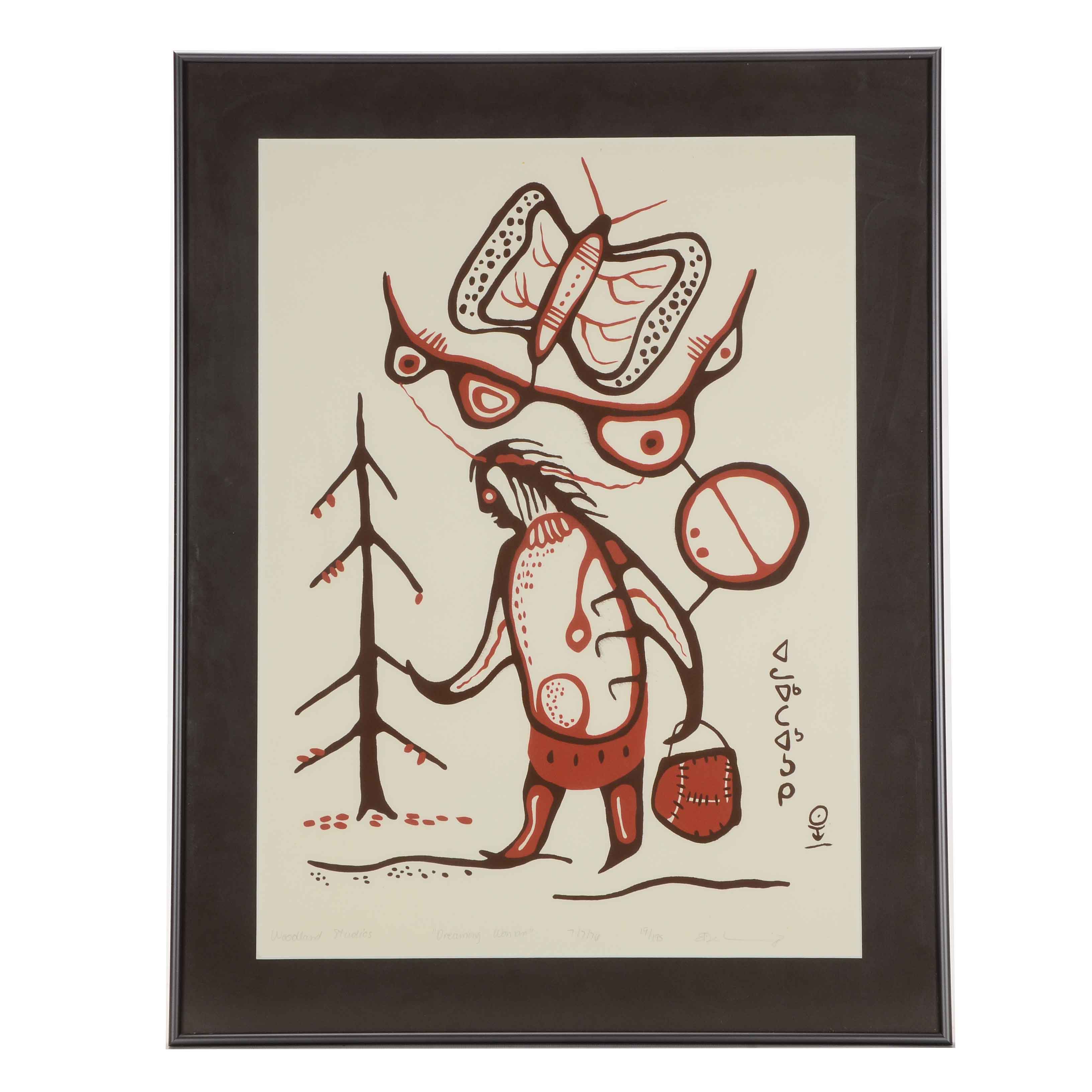 Signed Limited Edition Serigraph "Dreaming Woman"