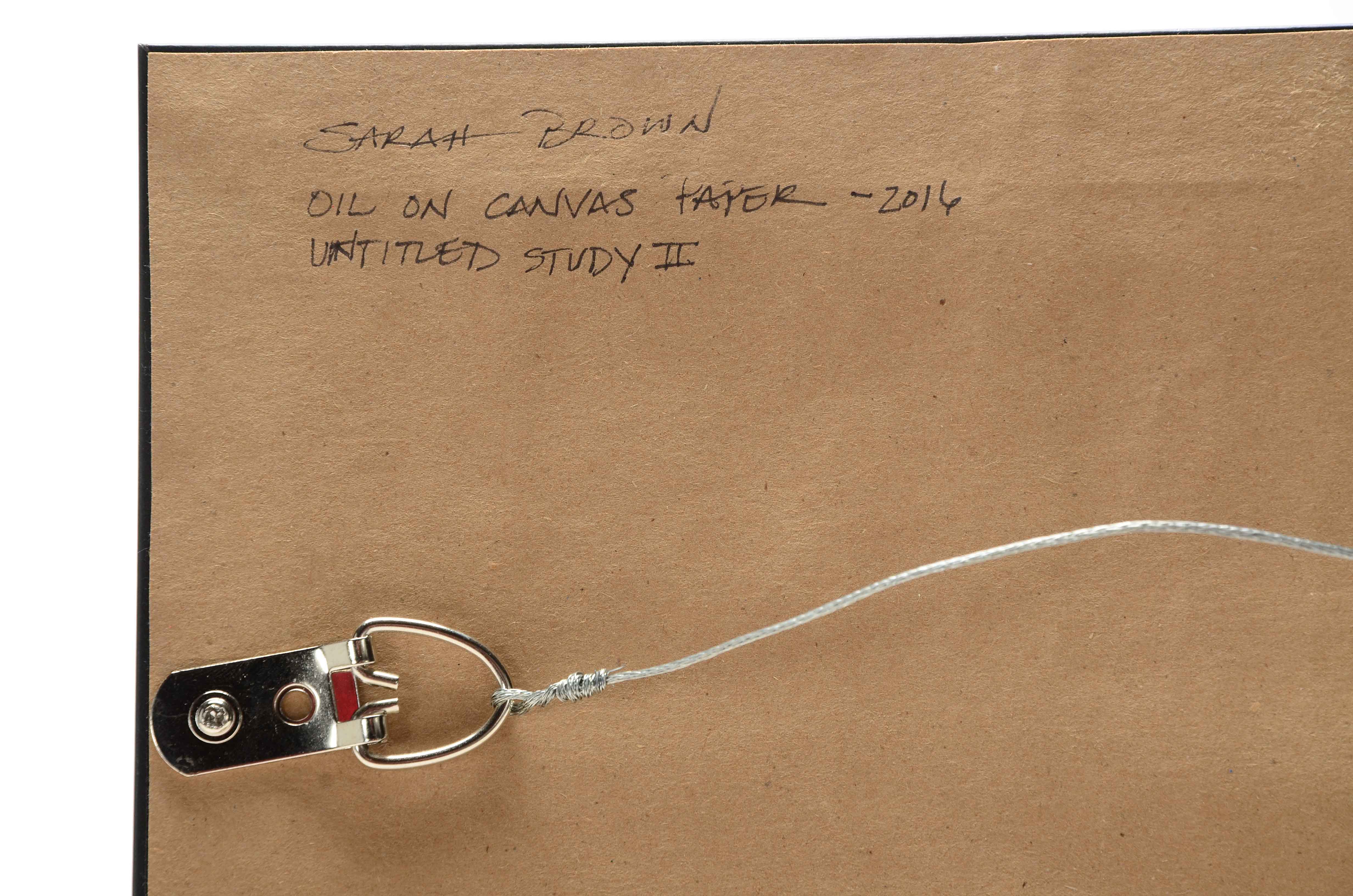 Sarah Brown Signed Oil Painting "Untitled Study II"