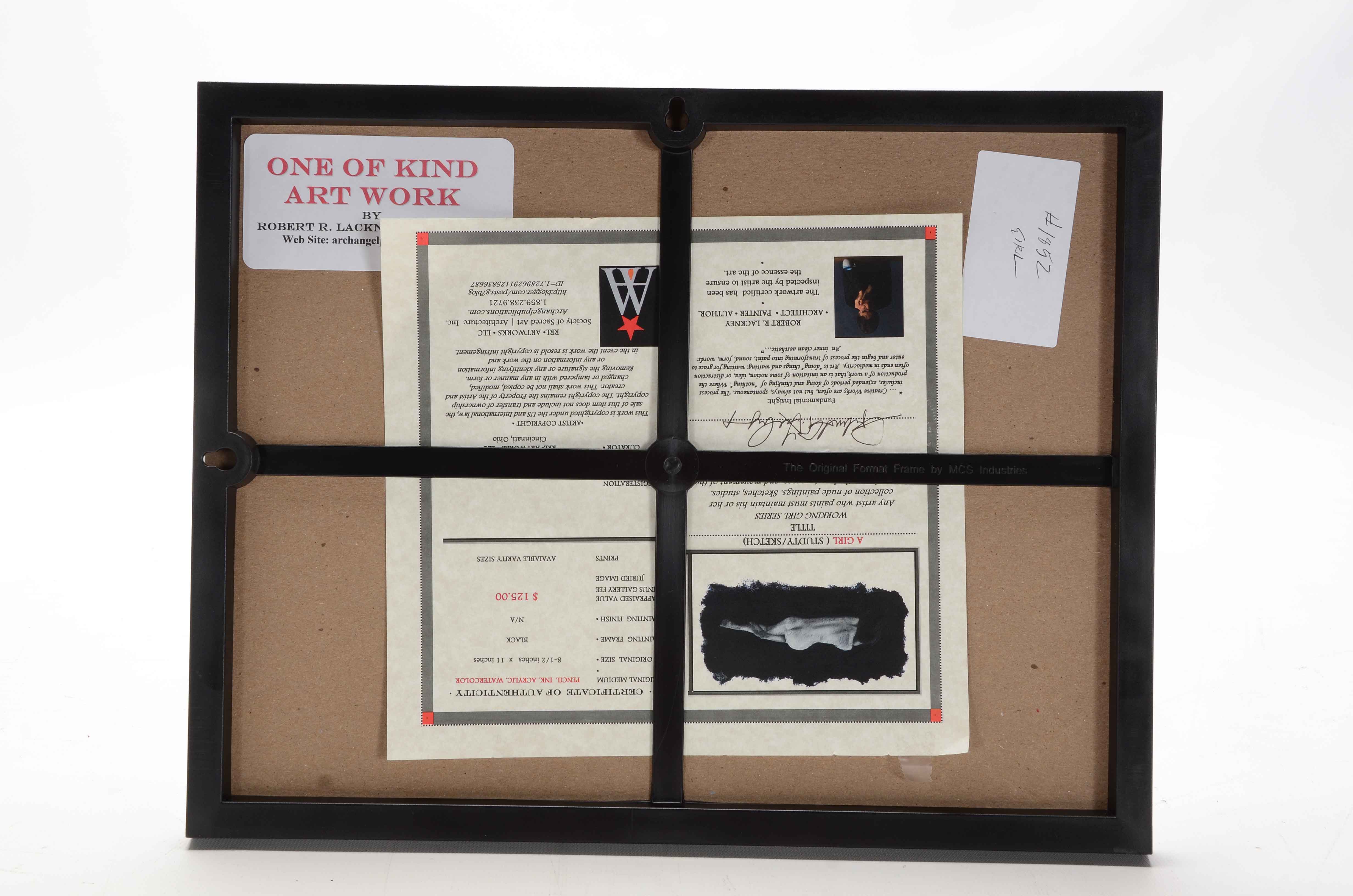 Robert R. Lackney Signed Embellished Giclée "A Girl"