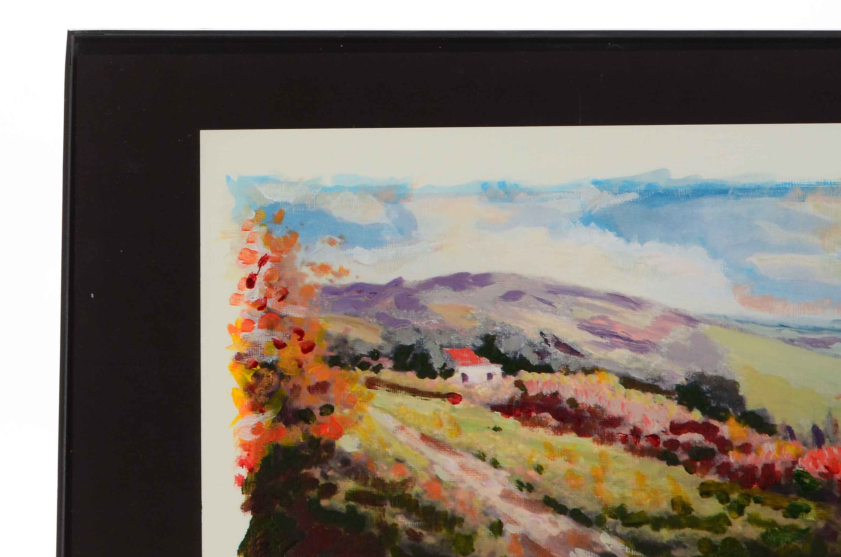 Robert R. Lackney Signed Original Acrylic Painting "Kentucky Landscape"