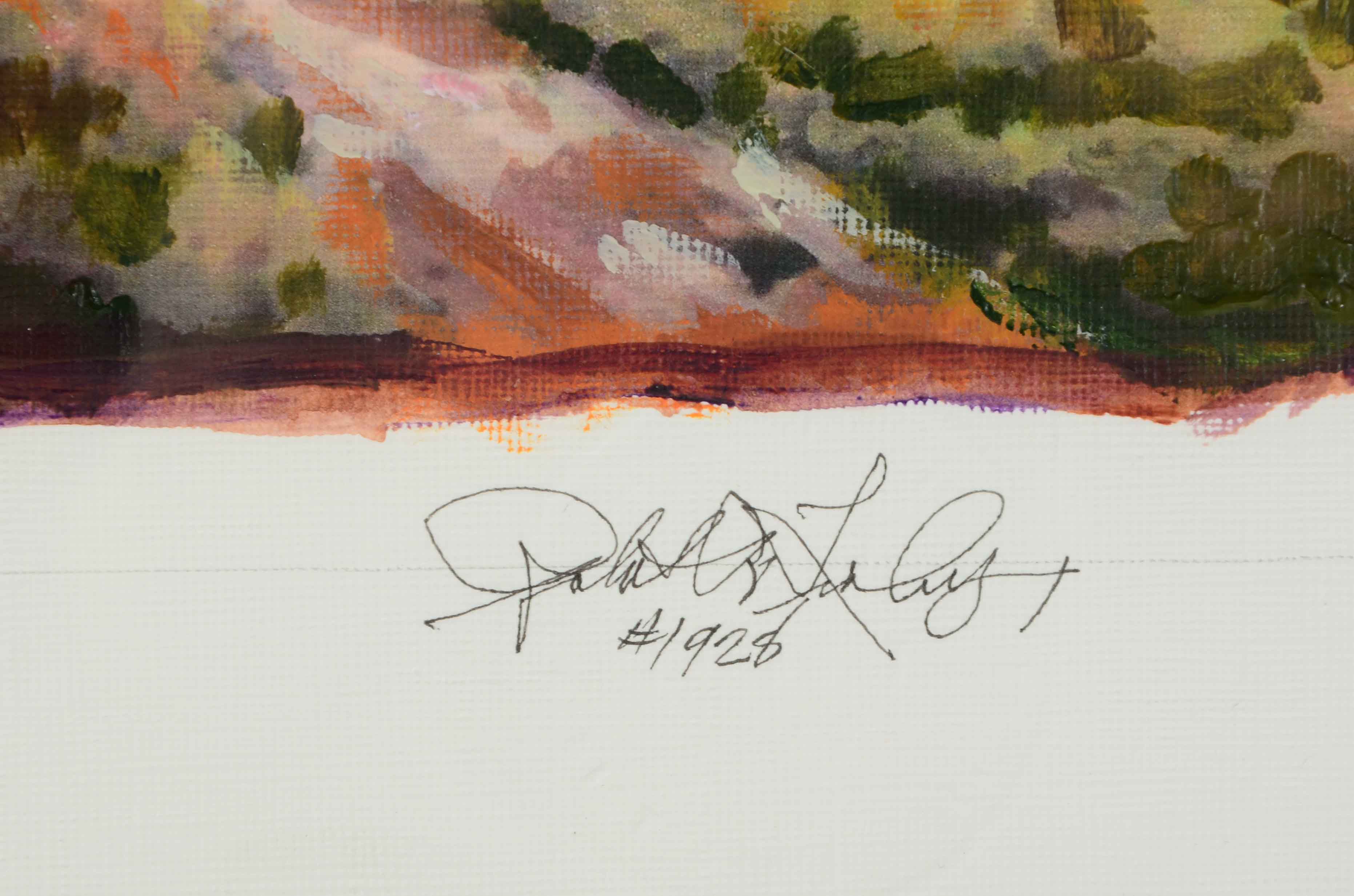 Robert R. Lackney Signed Original Acrylic Painting "Kentucky Landscape"