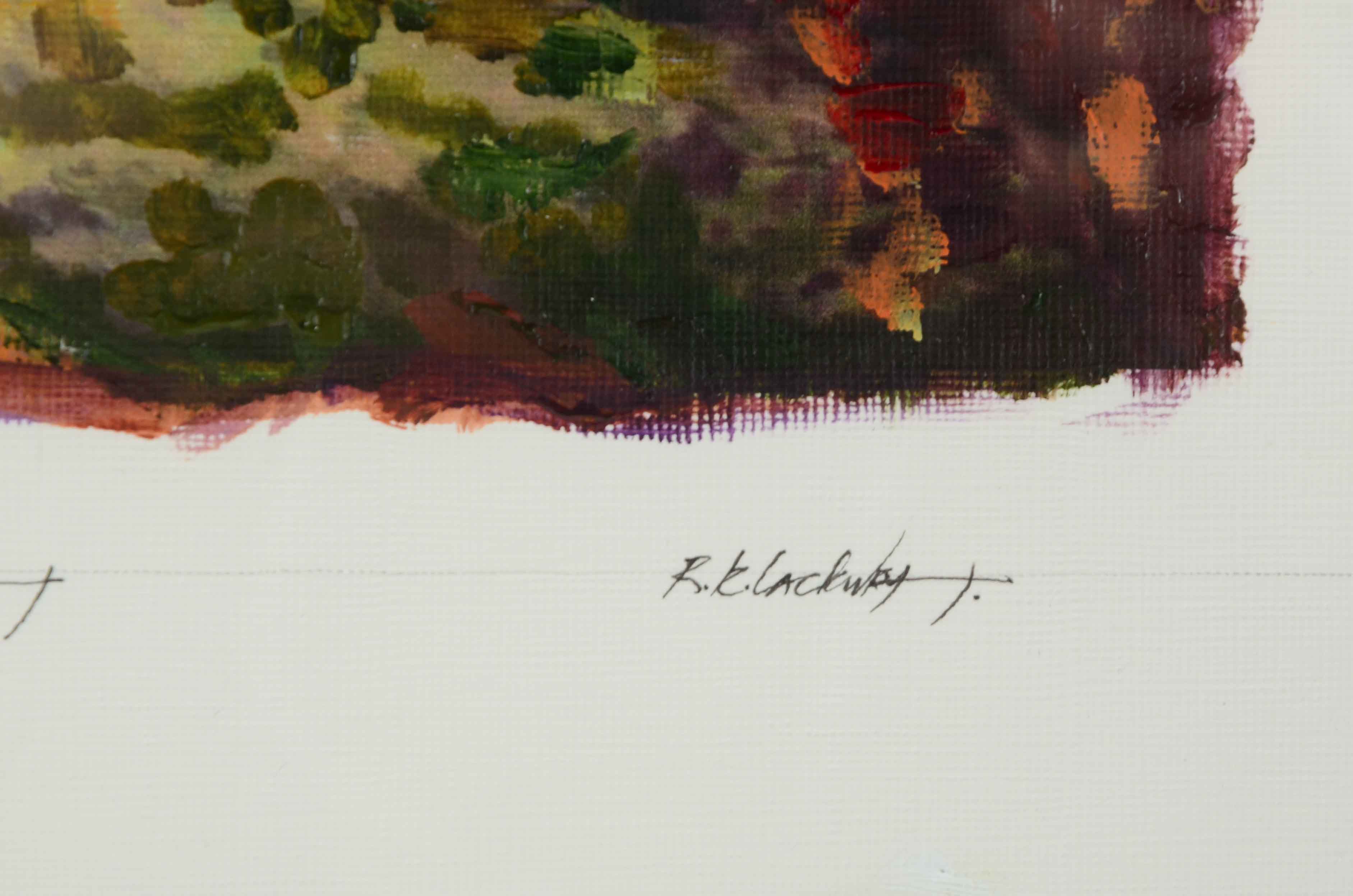 Robert R. Lackney Signed Original Acrylic Painting "Kentucky Landscape"