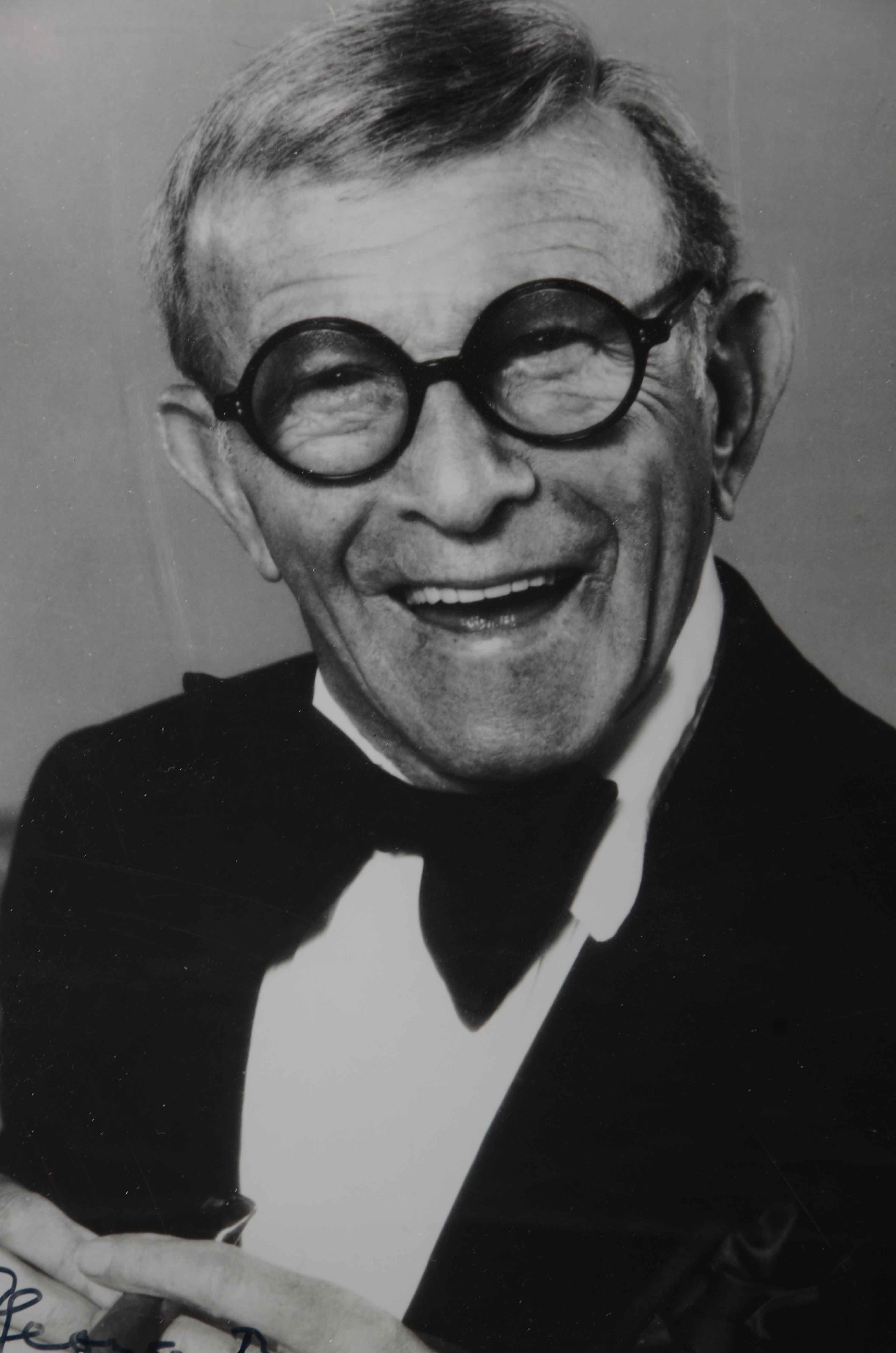 George Burns Autographed Photograph and Event Ticket