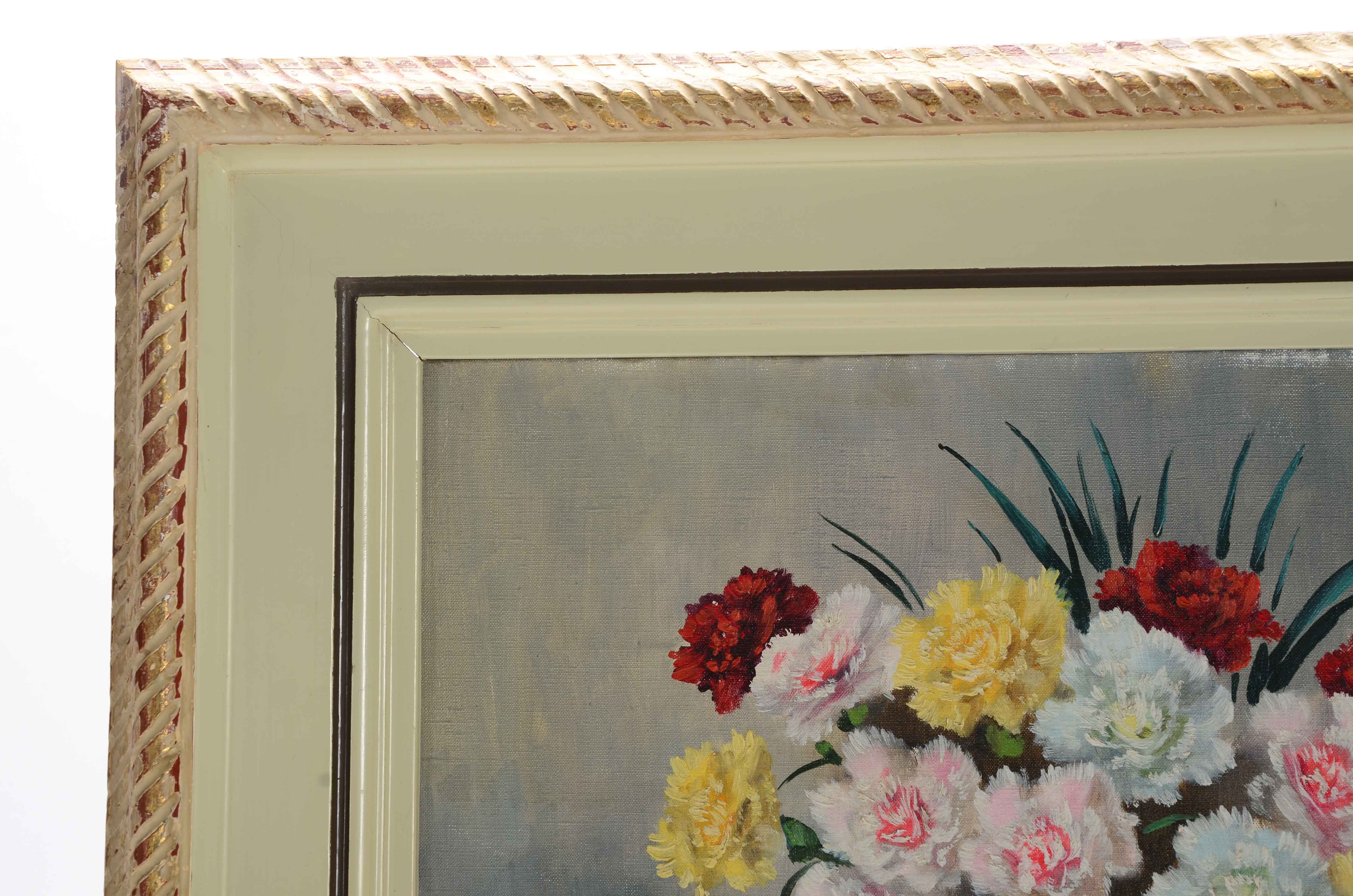 Signed Oil on Canvas Floral Painting