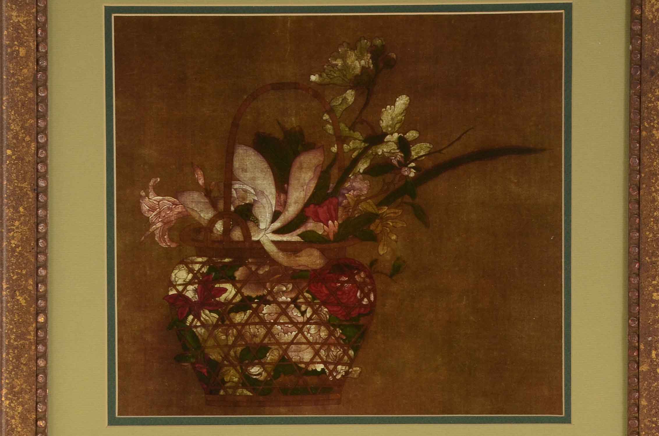 Offset Lithograph Still Life with Flowers