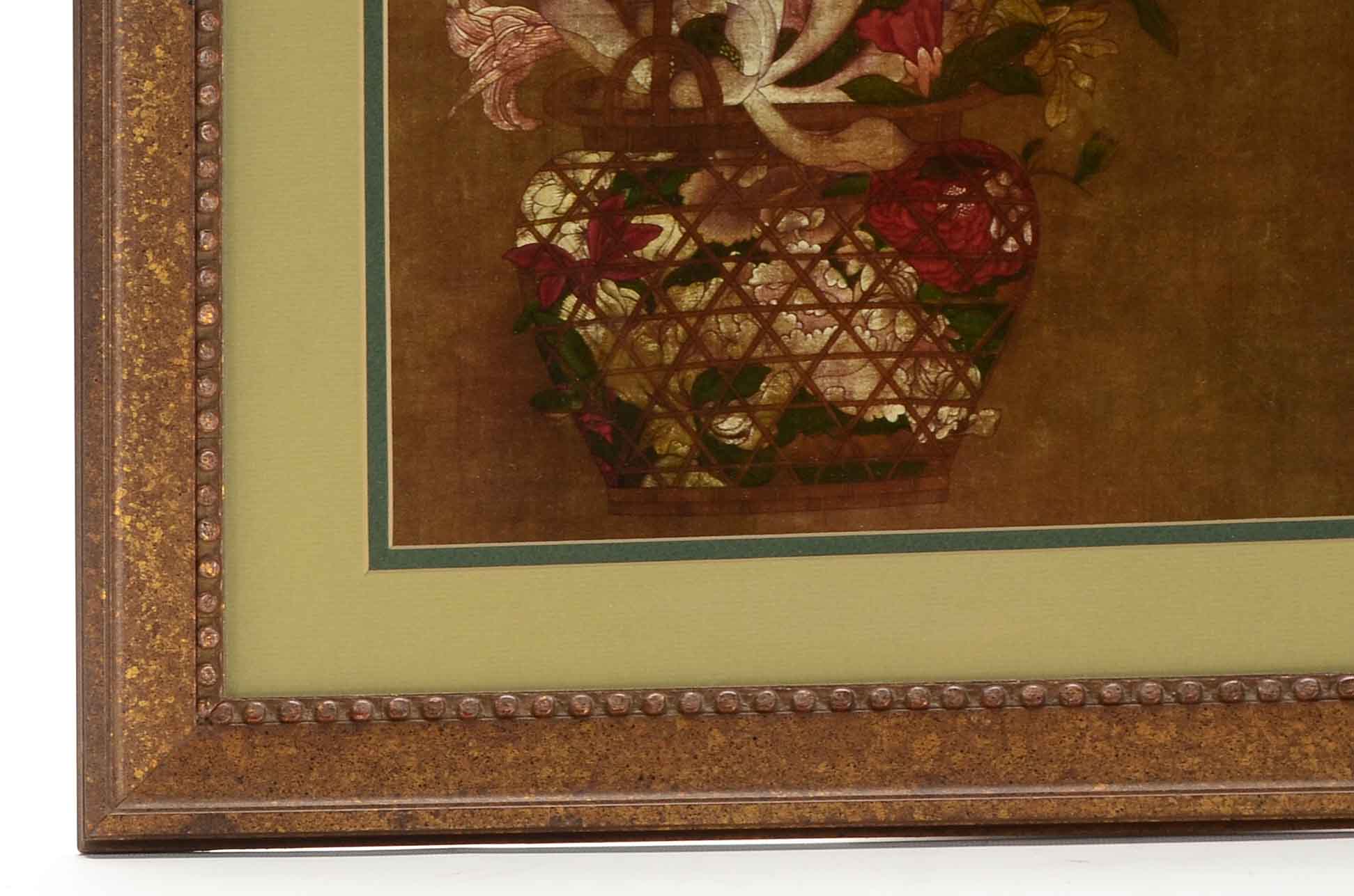 Offset Lithograph Still Life with Flowers