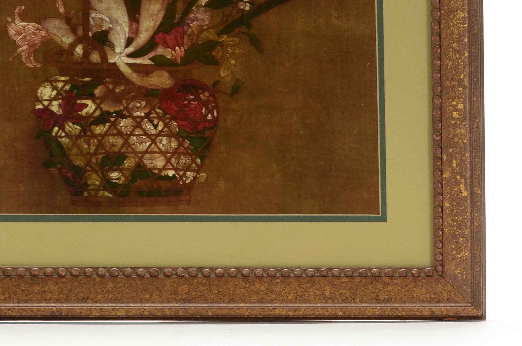 Offset Lithograph Still Life with Flowers