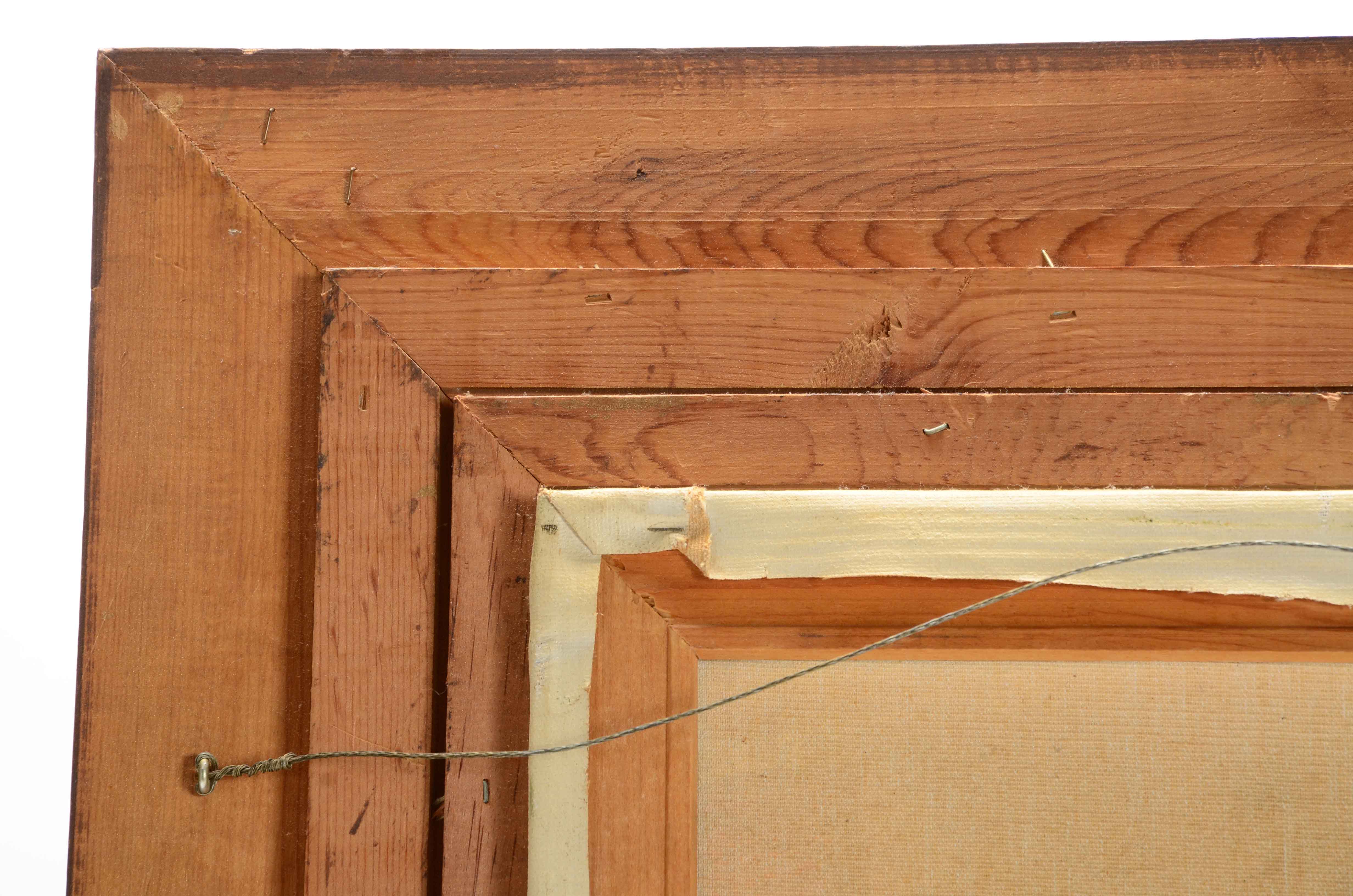 Xavier Rabous Oil on Canvas Painting of a Town Square