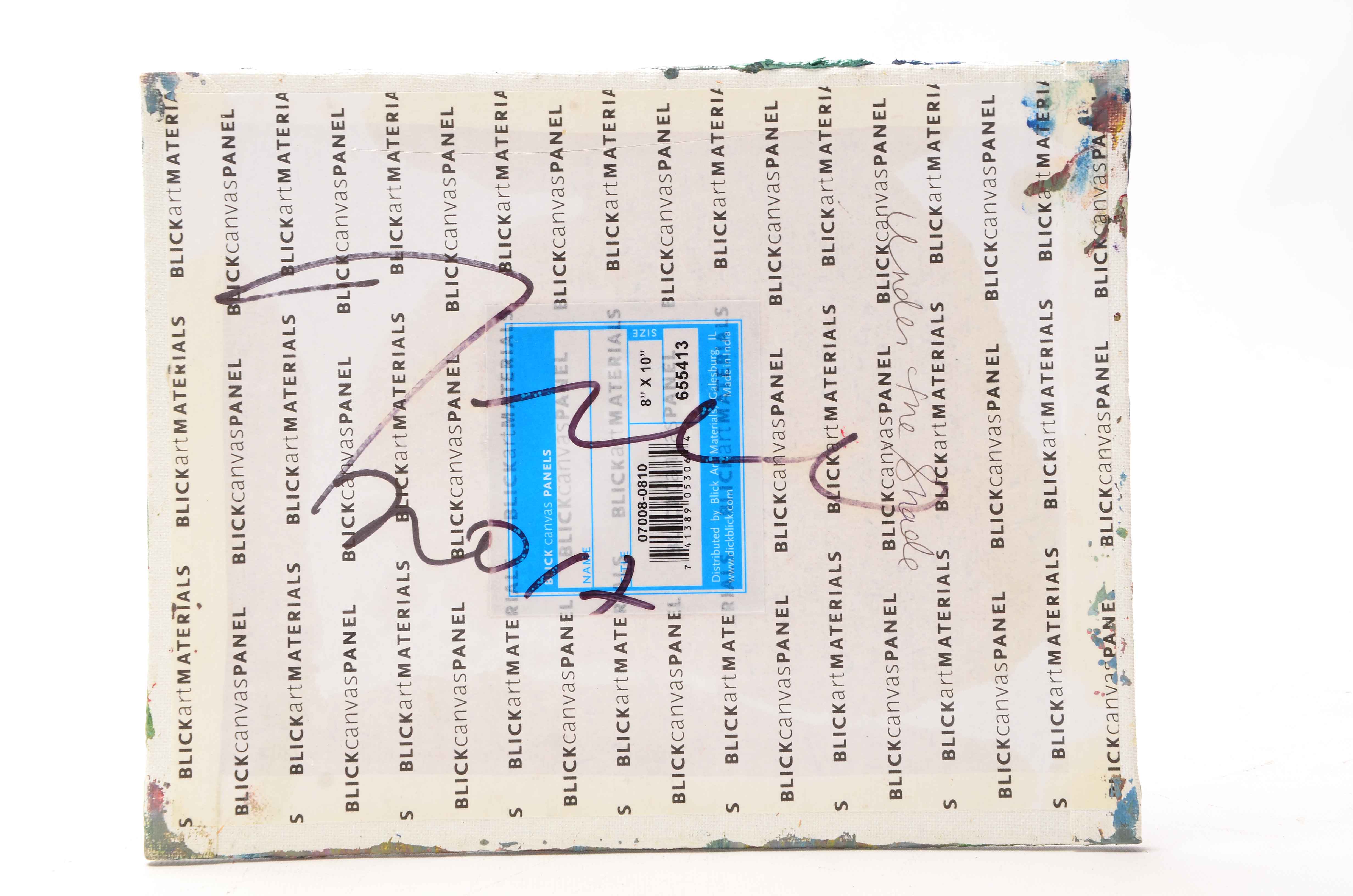 Jose Trujillo Original Oil Painting on Canvas Board "Under the Shade"