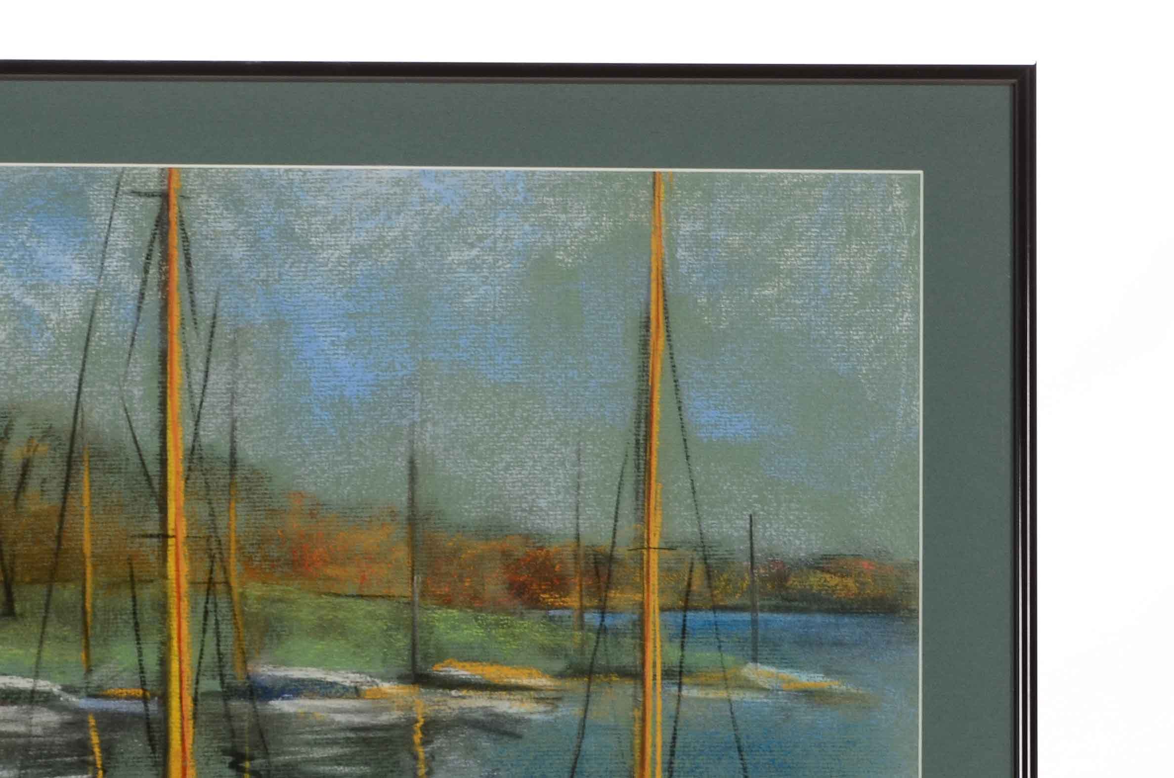 Margaret Stearns Signed Pastel Drawing "Retrospection"