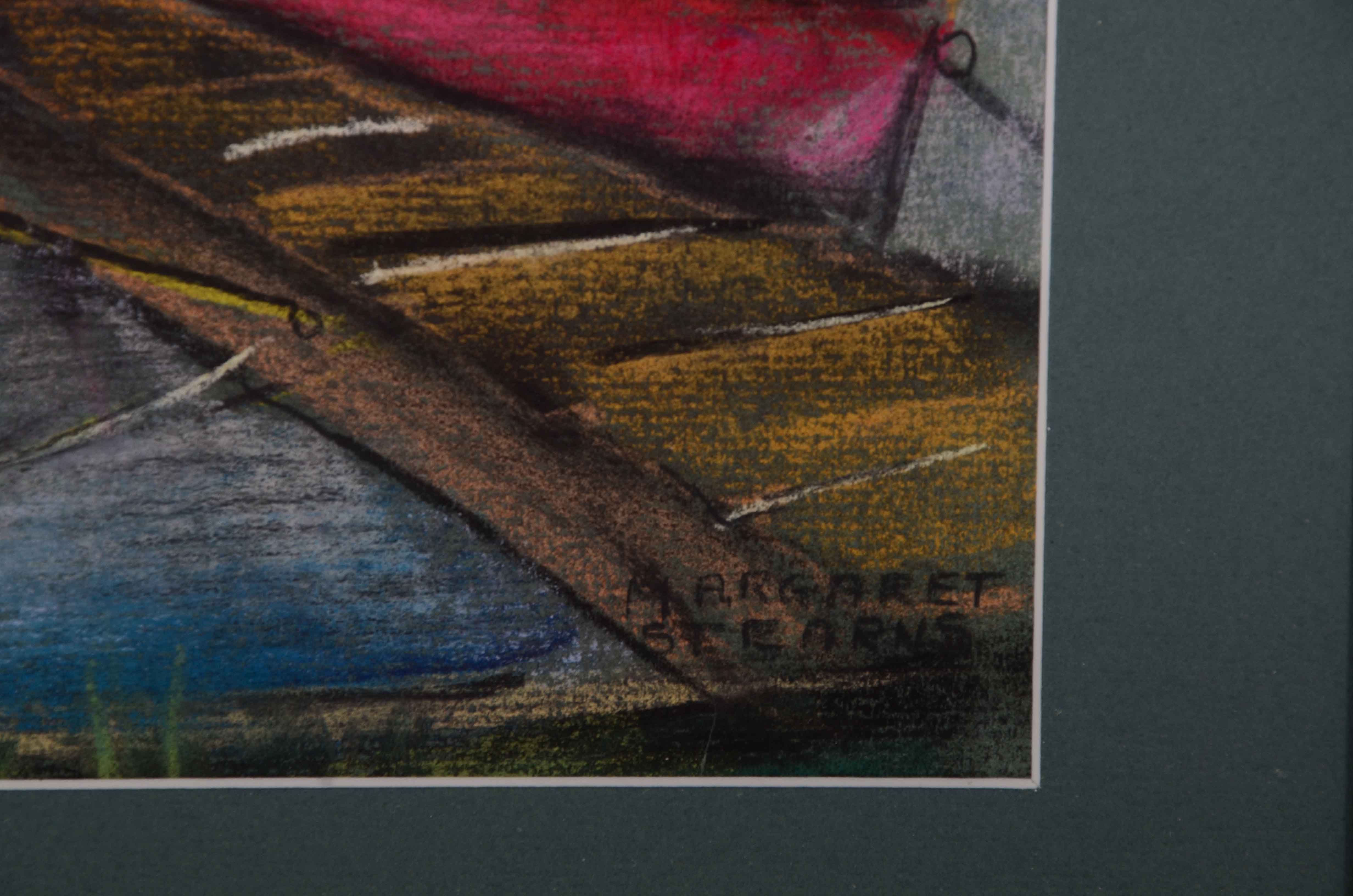 Margaret Stearns Signed Pastel Drawing "Retrospection"