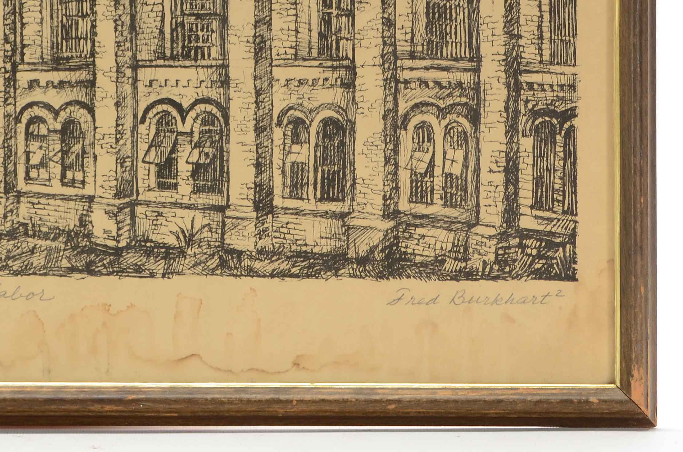 Fred Burkhart Limited Edition Lithographit Print "Made by Convict Labor"