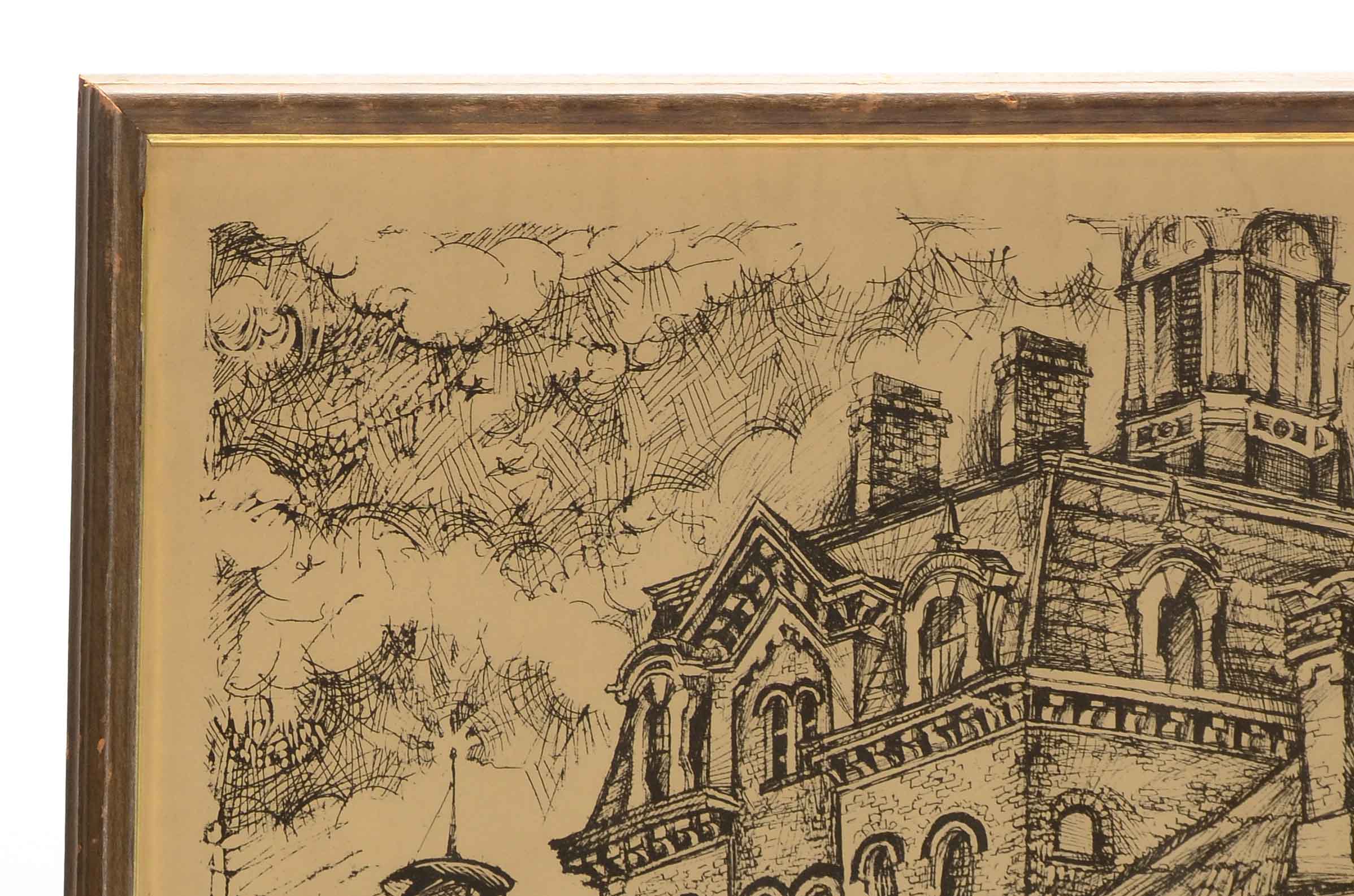 Fred Burkhart Limited Edition Lithographit Print "Made by Convict Labor"