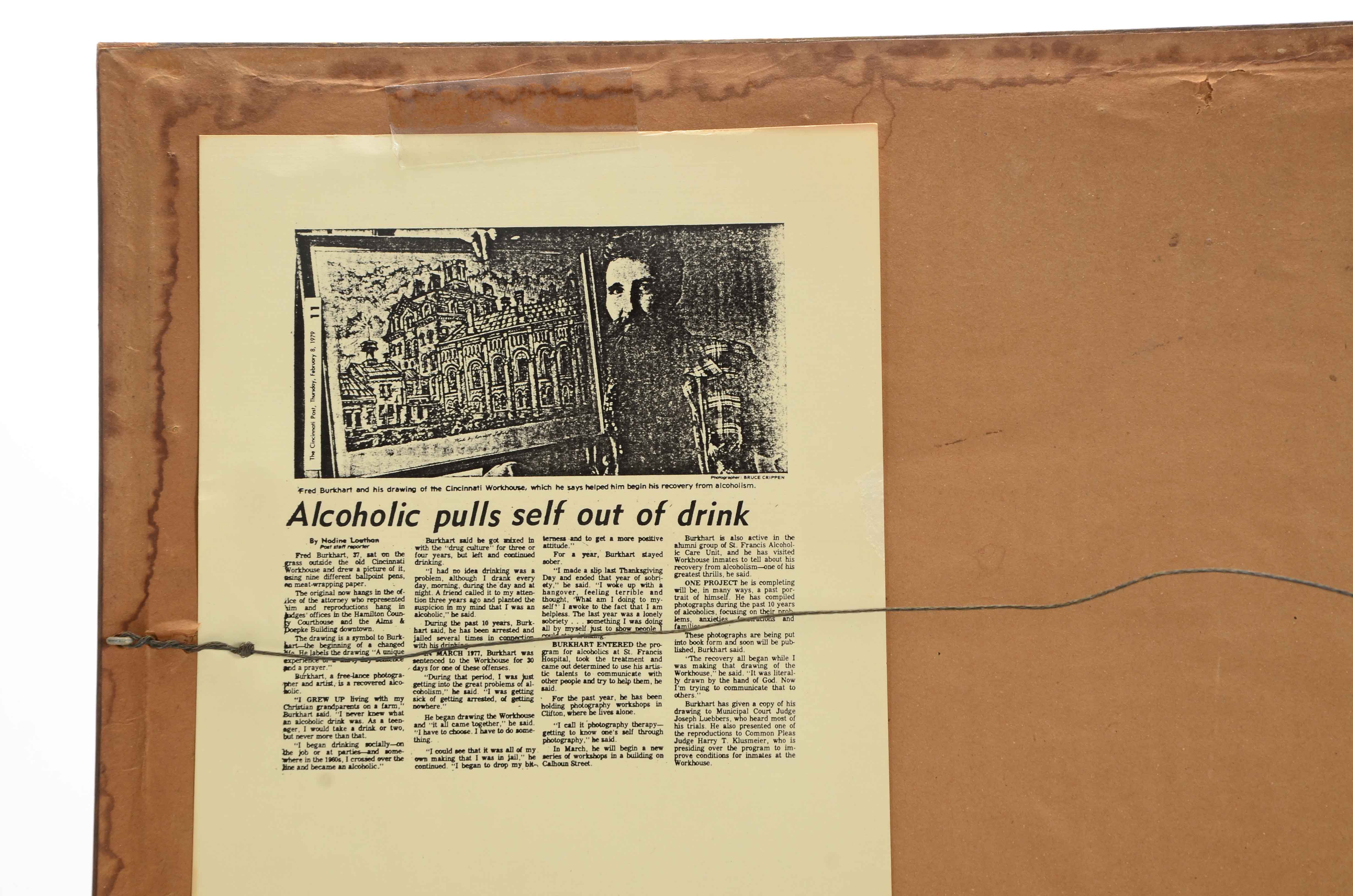 Fred Burkhart Limited Edition Lithographit Print "Made by Convict Labor"