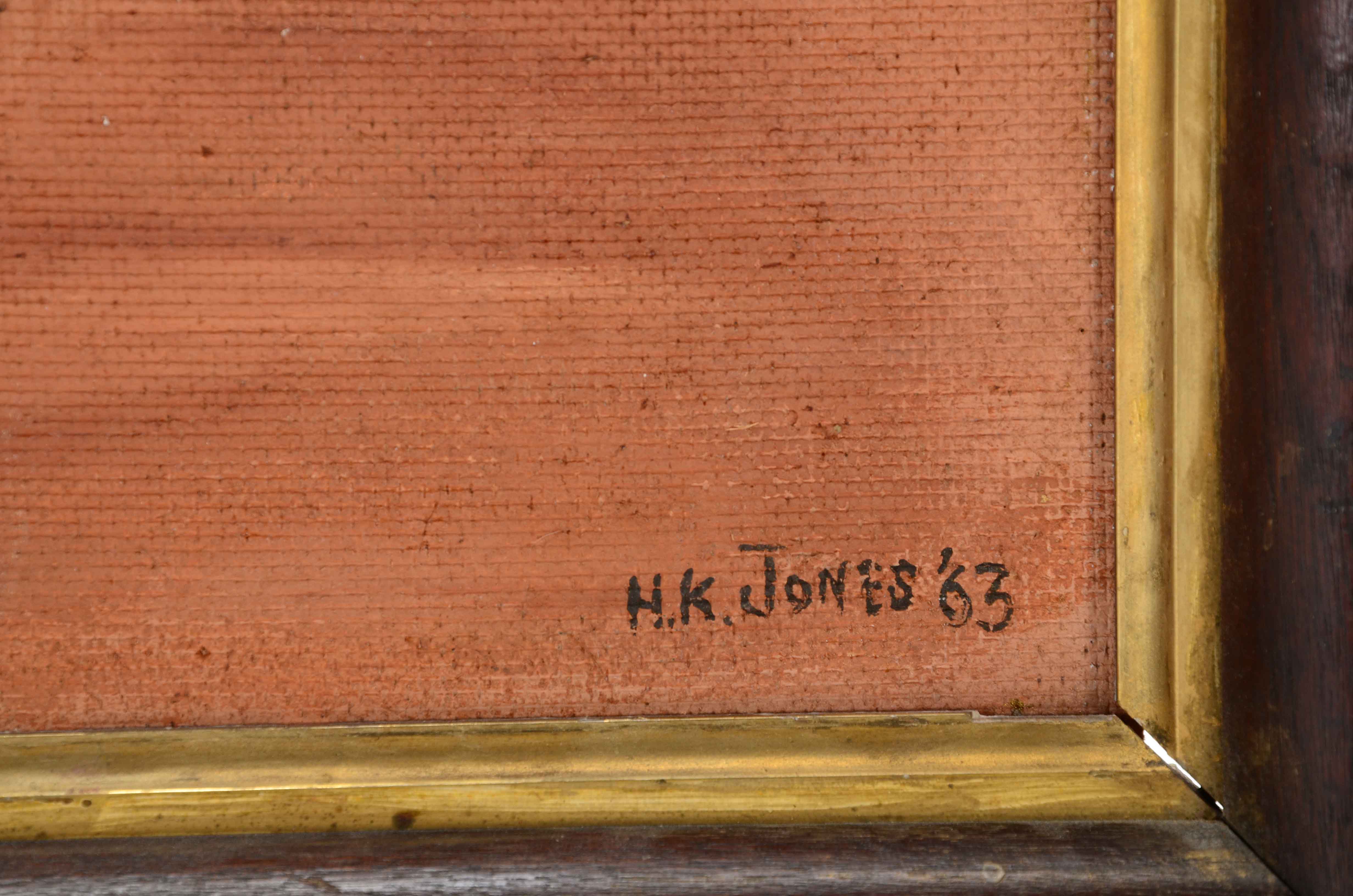 N.K. Jones Oil Painting of a Bullfight