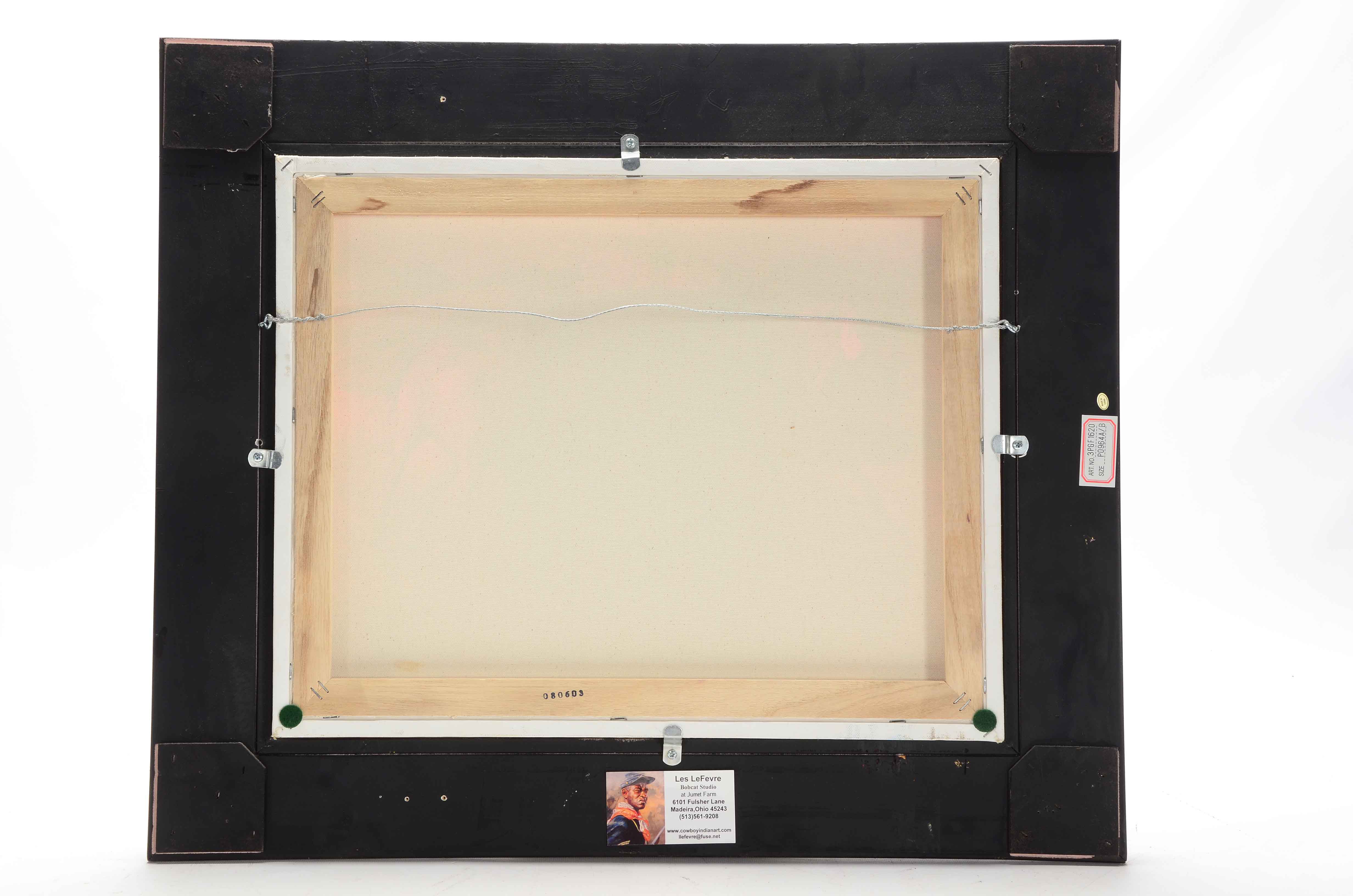 Les LeFevre Oil on Canvas Painting of Horses