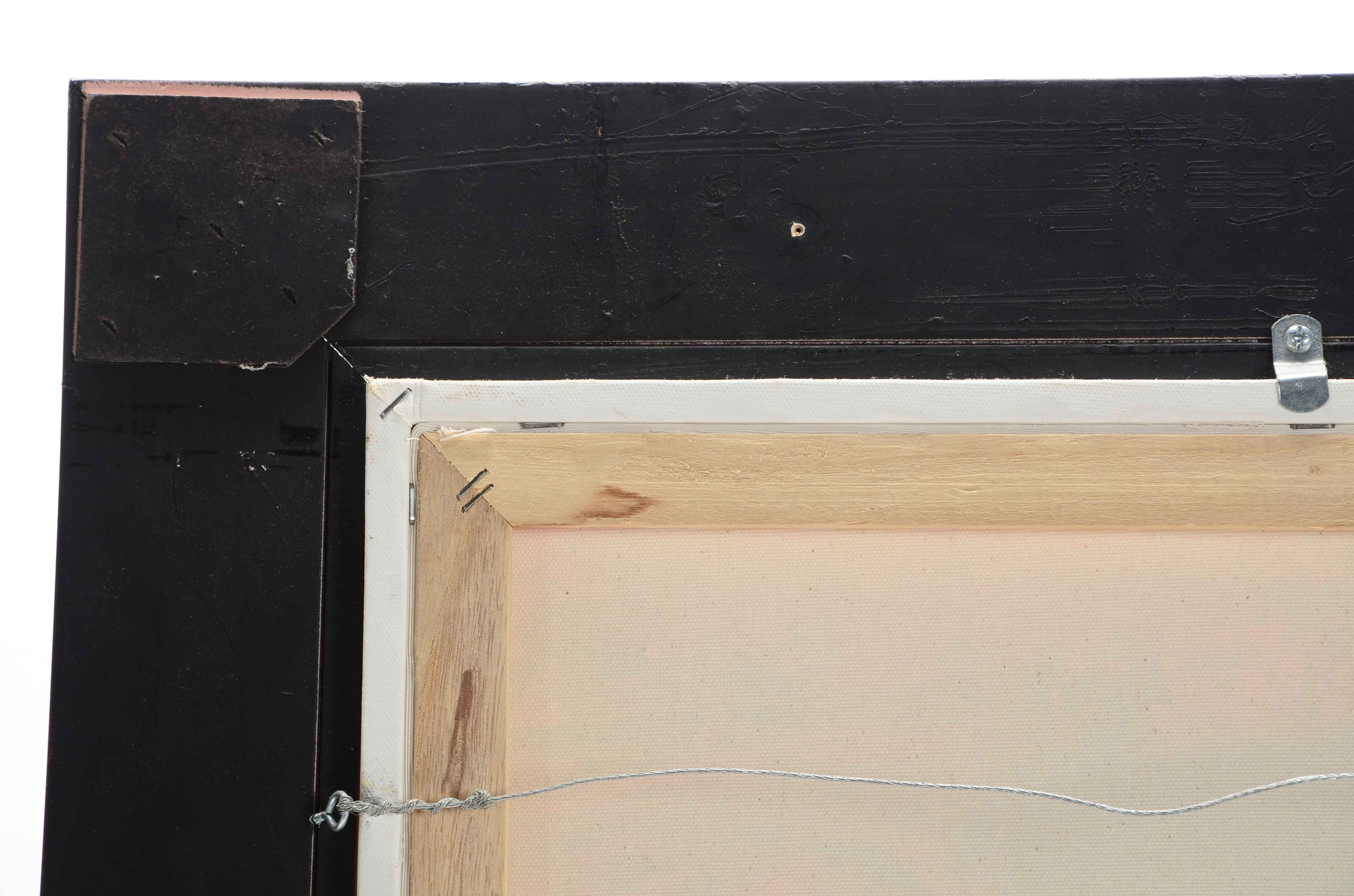 Les LeFevre Oil on Canvas Painting of Horses